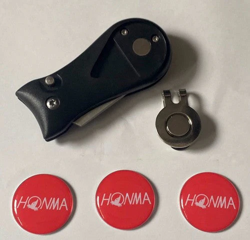 10 Sets Of Honma Golf  Pitchfork Magnetic Hat Clip With 3 Honma Marker - Image 2
