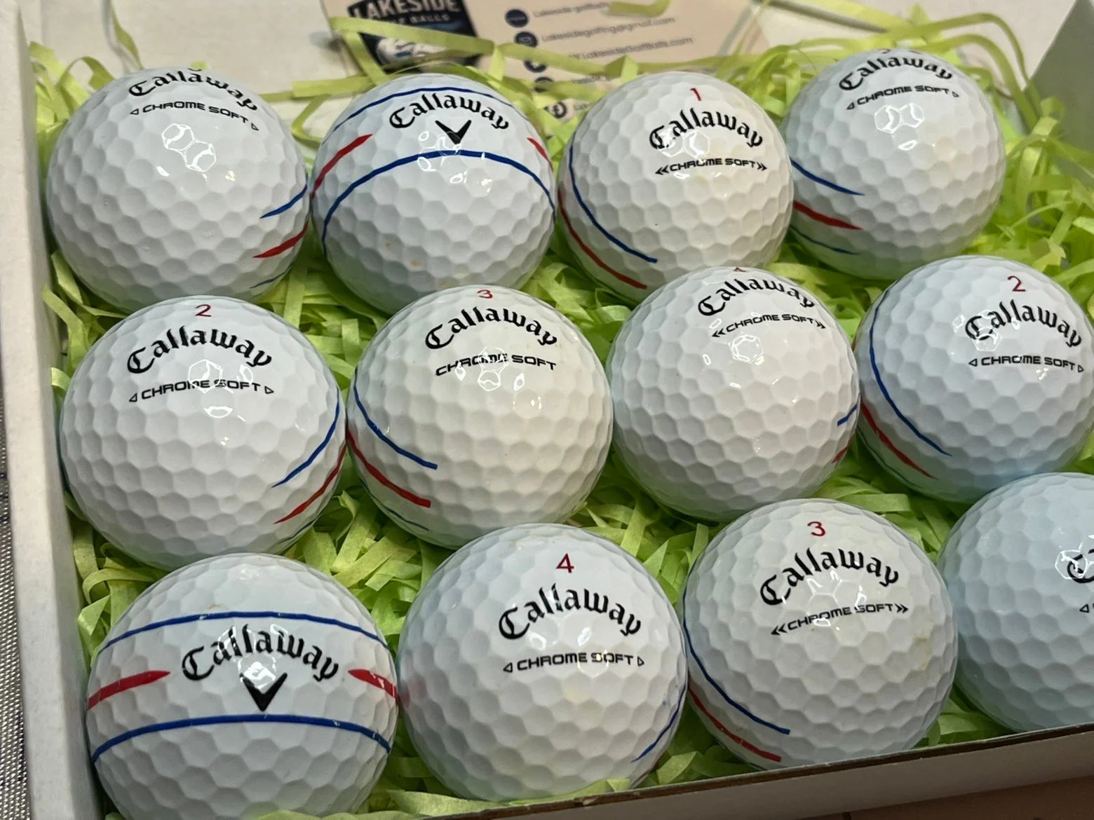 12 Callaway Chrome Soft Mix Triple Track Golf balls - Image 3