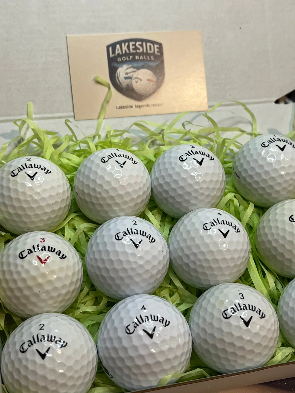 24 Callaway Used White Golf Balls Bulk Assortment - Image 3