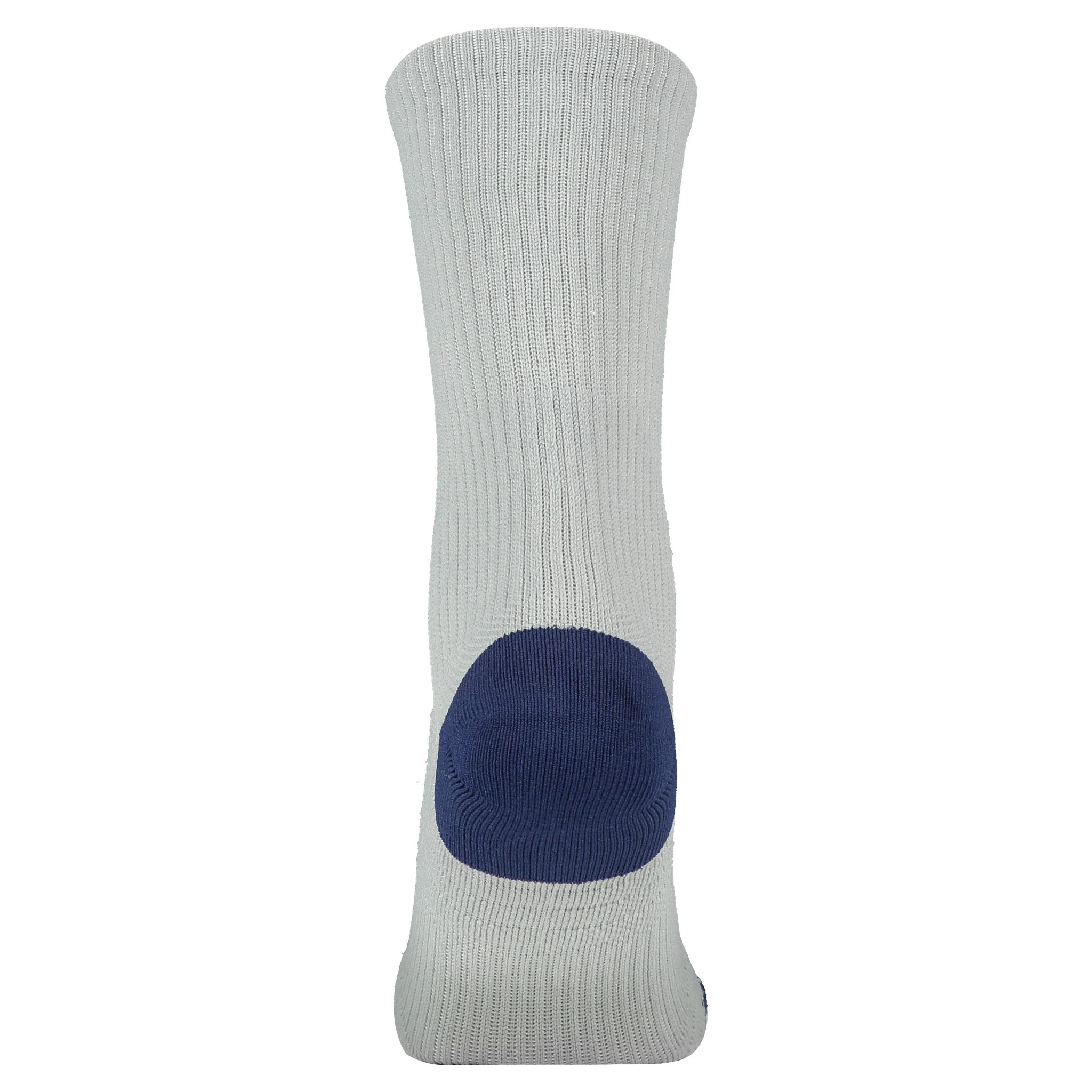 Men's 10-Inch Crew Sports Socks 3-Pack, Arch Support, Grey - Image 3