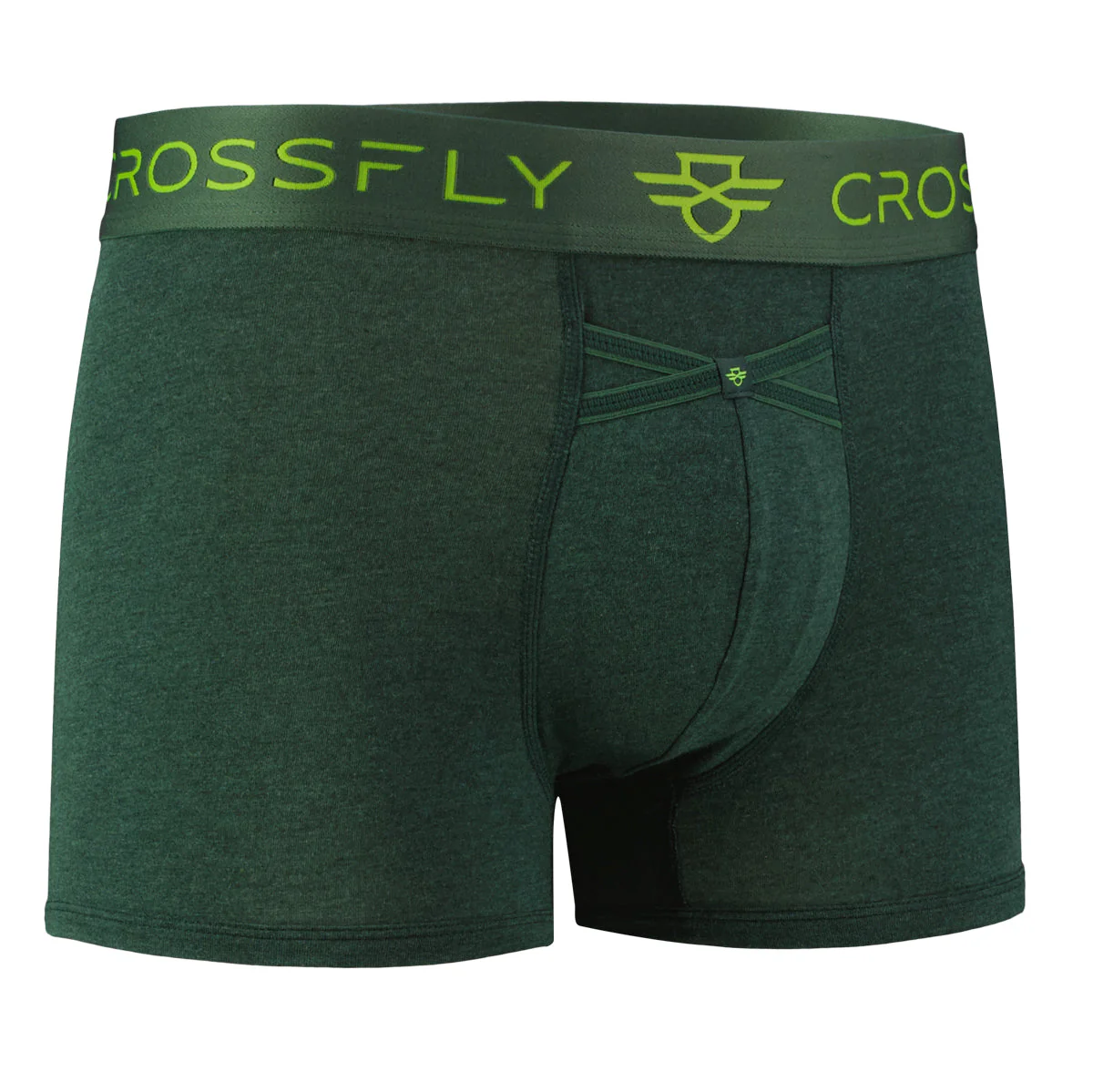 3-pack: IKON Men's 3" Trunks - Green Marle - Image 4