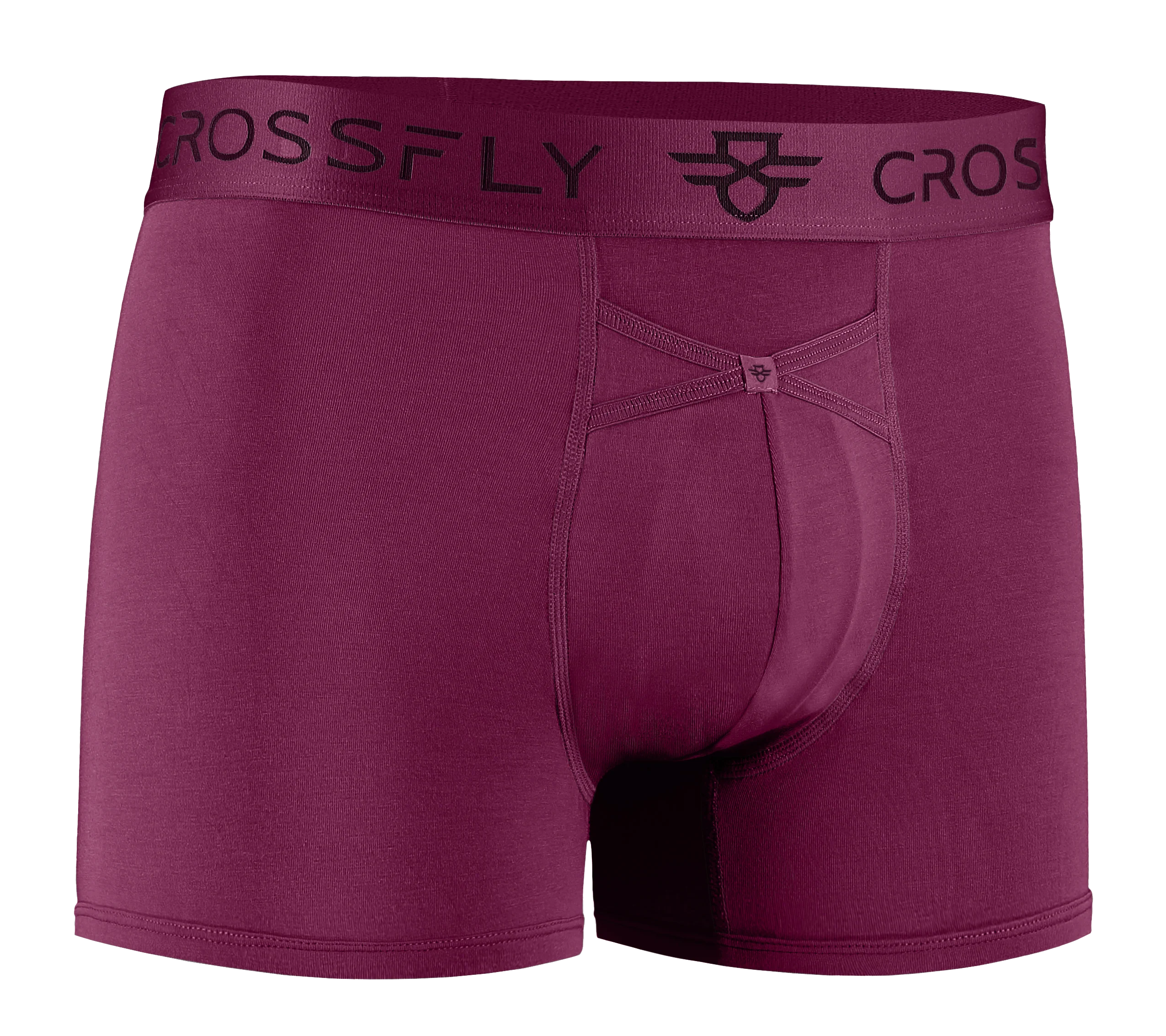 3-pack: IKON Men's 3" Trunks - Plum + Italia + Charcoal - Image 6
