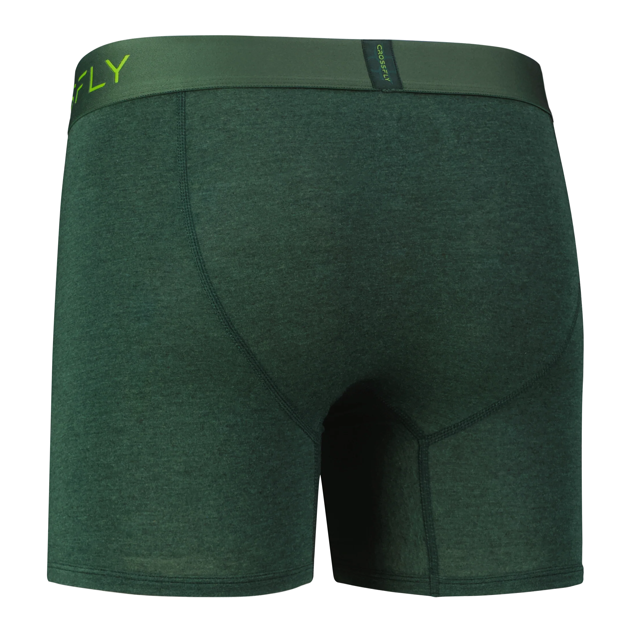 3-Pack: IKON Men's 6" Boxers - Green Marle - Image 5