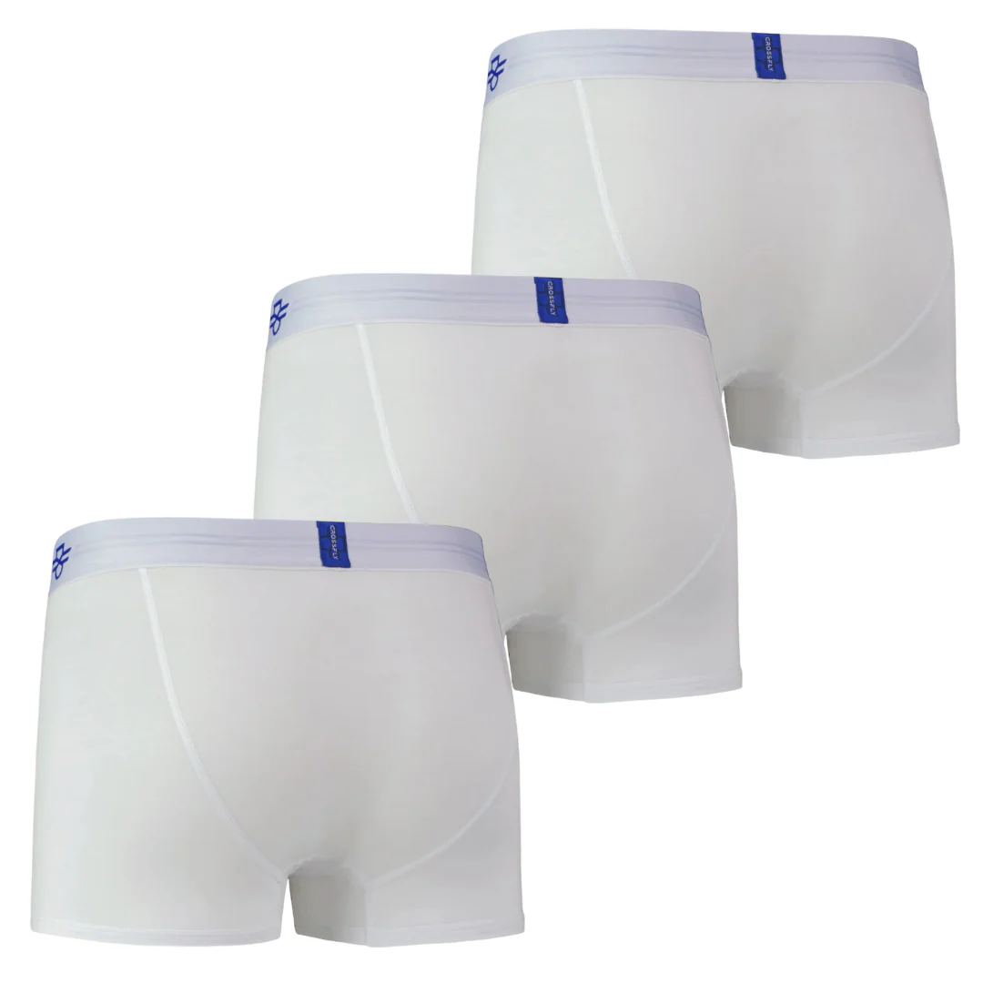 3-Pack: IKON X Men's 3" Trunks - White - Image 5