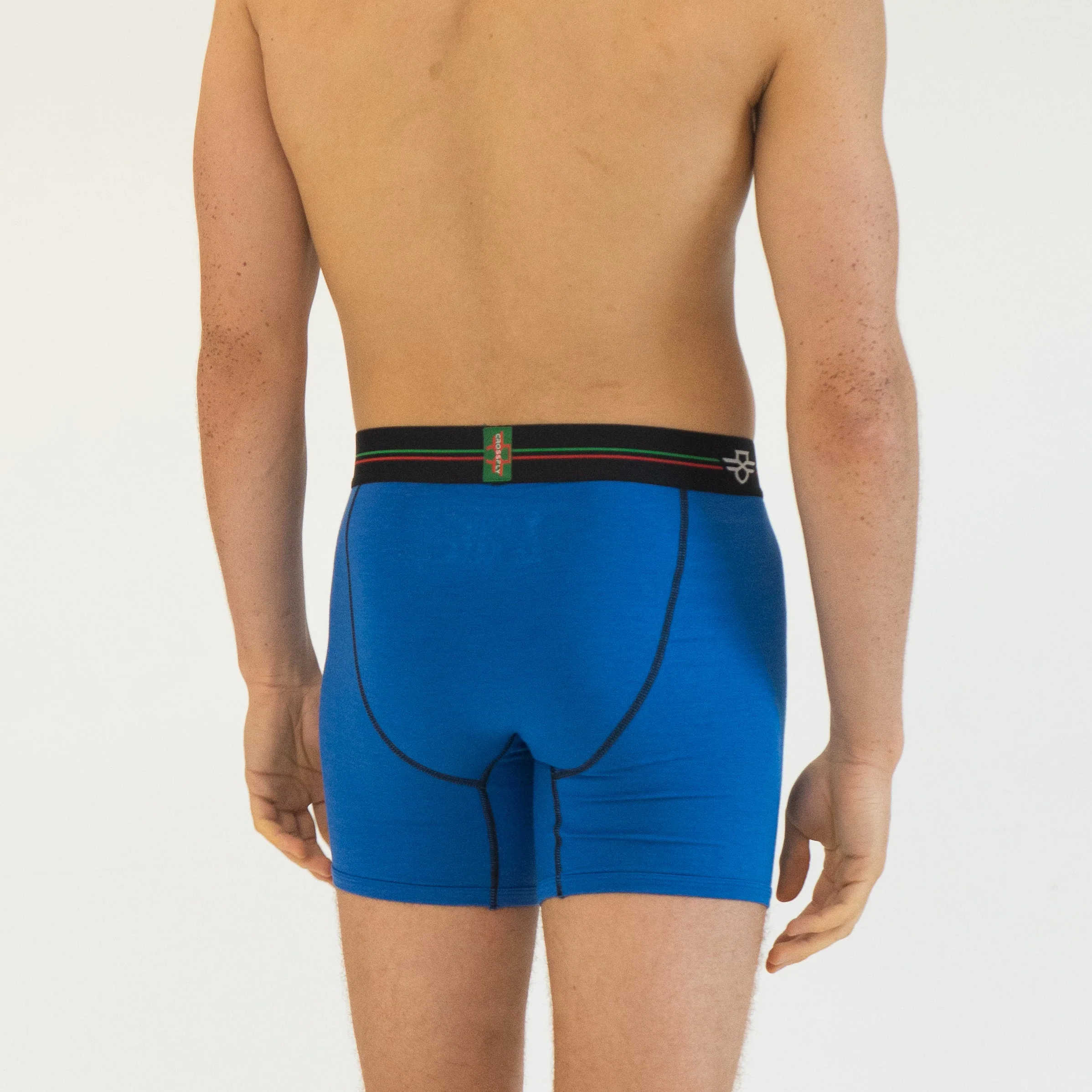 3-pack: IKON X Men's 6" Boxers - PlumGrey / Italia / BlkSilver - Image 9