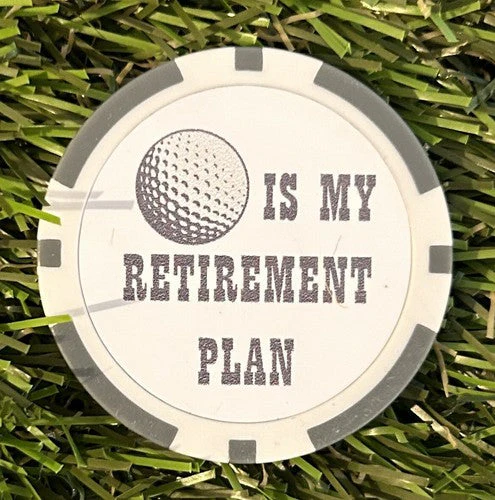 6 Retirement Poker Chips - Image 2