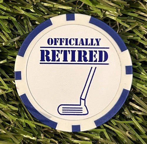 6 Retirement Poker Chips - Image 5