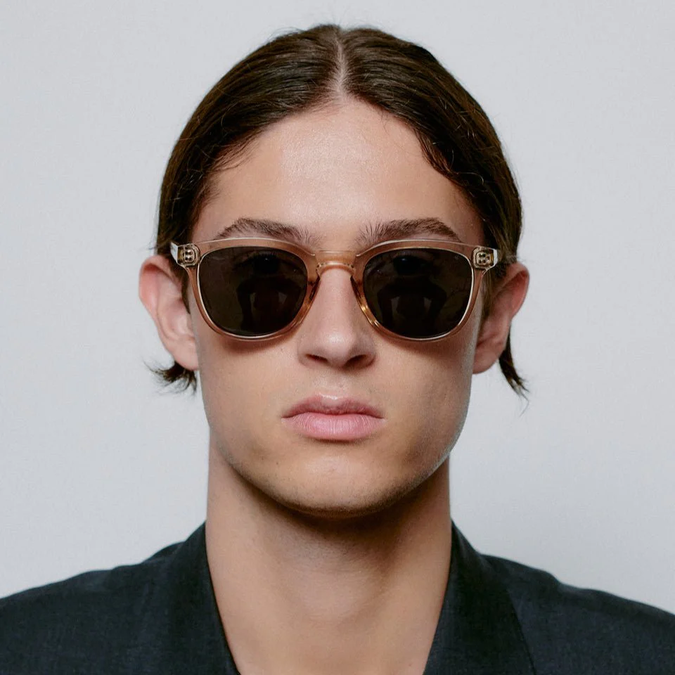 Champagne Square Sunglasses for Large Faces | UV400 Unisex - Image 6