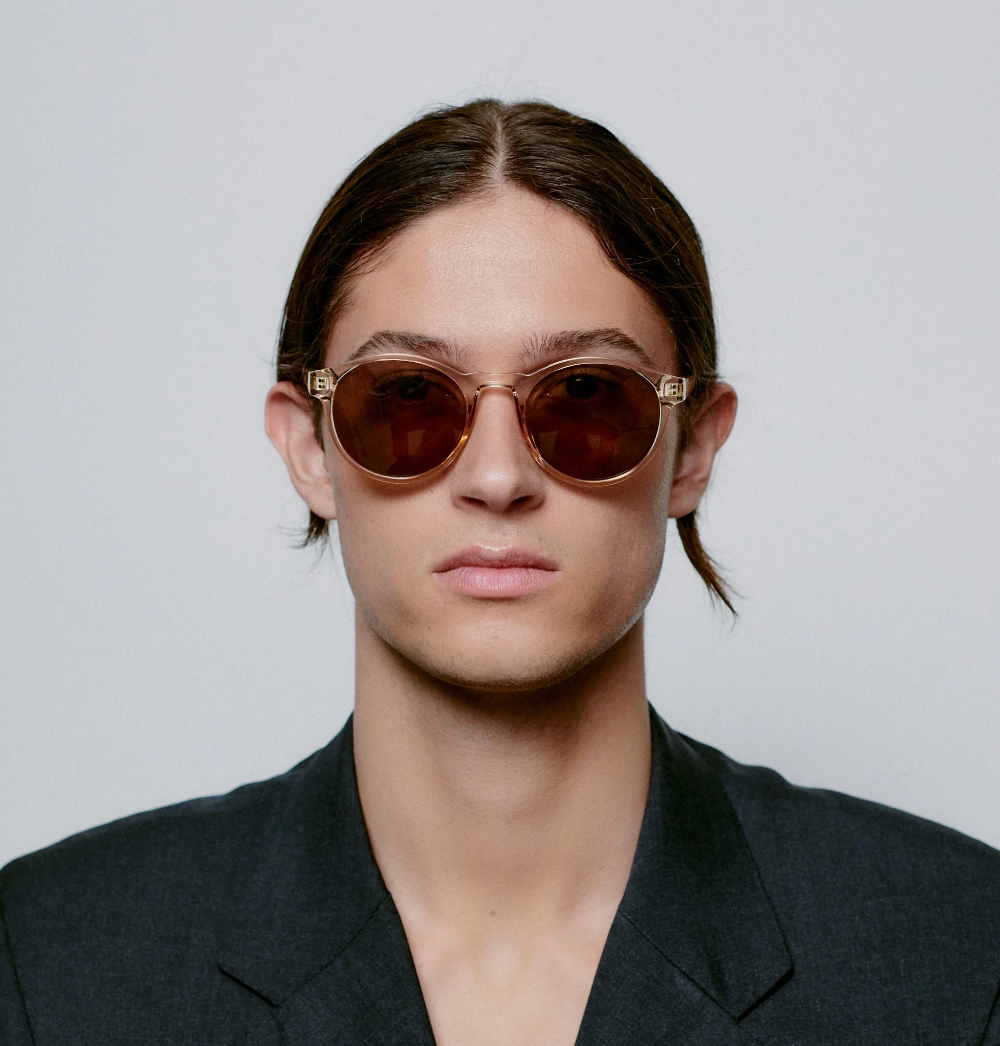 A.KJÆRBEDE Marvin Round Champagne Unisex UV400 Sunglasses - Image 8