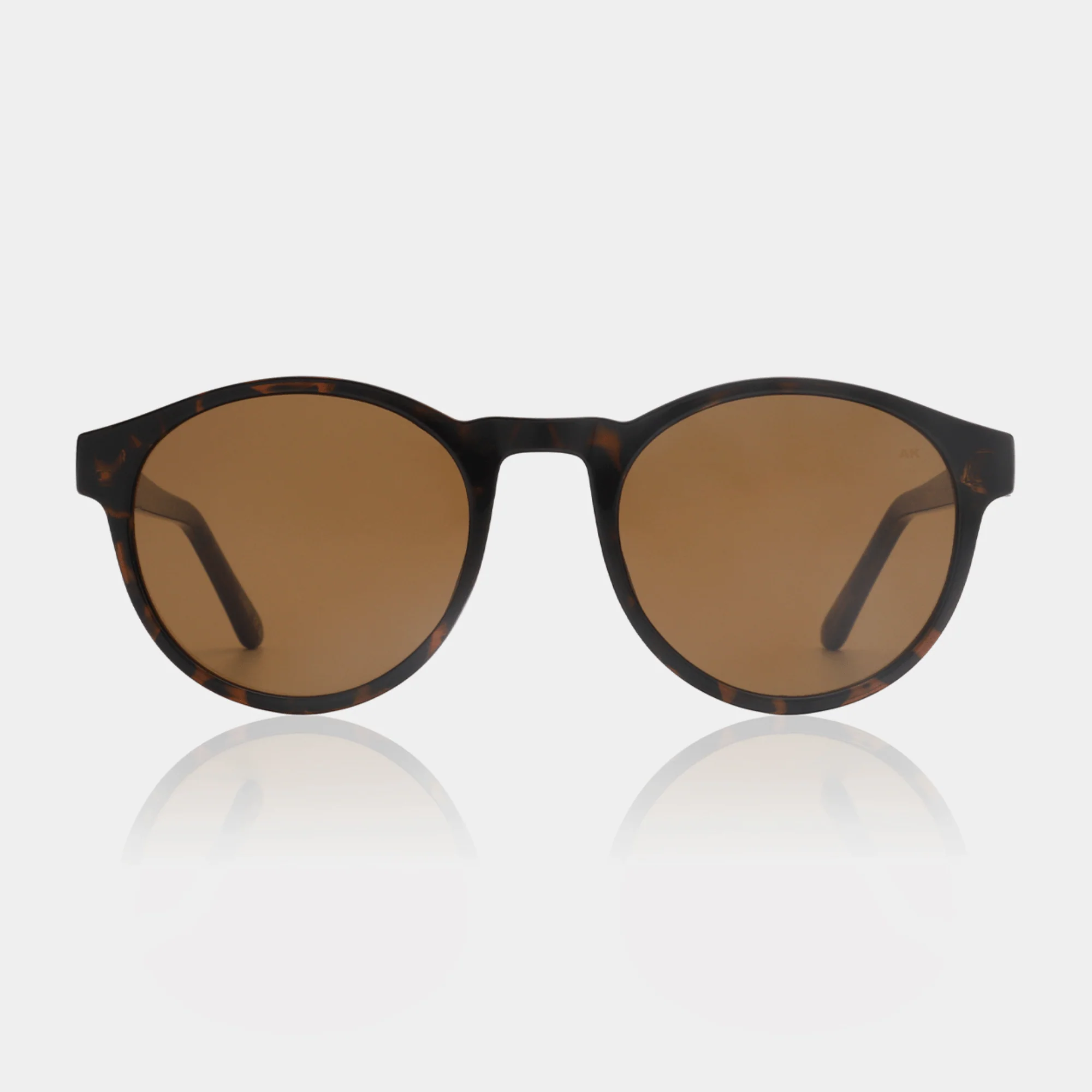 Demi Tortoise Round Unisex UV400 Sunglasses | A.KJÆRBEDE Marvin