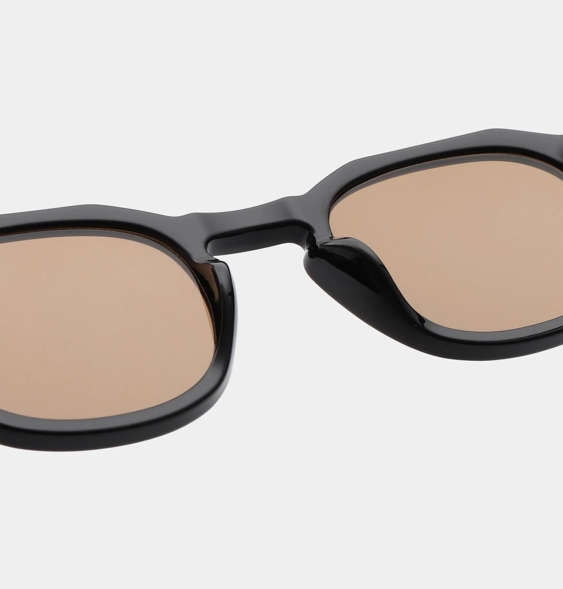 A.KJÆRBEDE (AKJAERBEDE) Zan Sunglasses | Black Frame, Brown Lens - Image 7