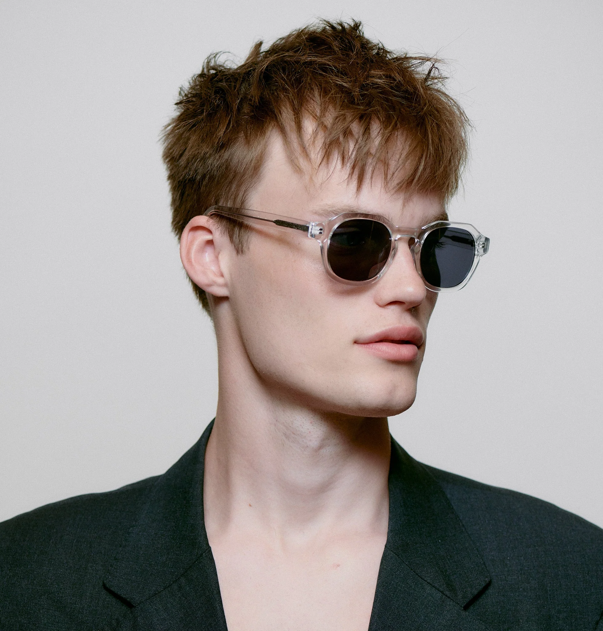 A.KJÆRBEDE (AKJAERBEDE) Zan Sunglasses | Crystal Frame, Grey Lens - Image 2