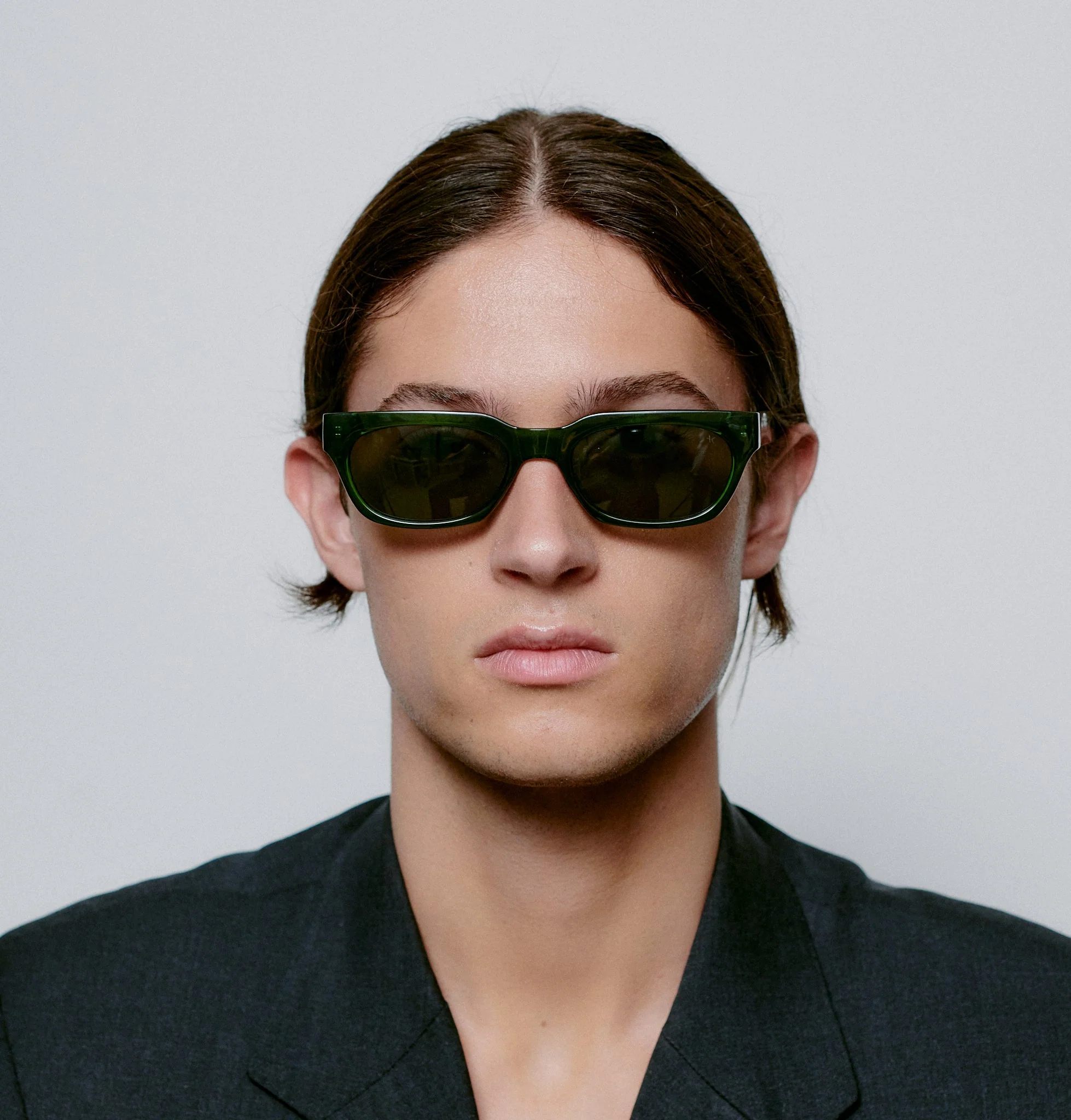 A.KJÆRBEDE BROR Sunglasses l Dark Green Transparent - Image 2