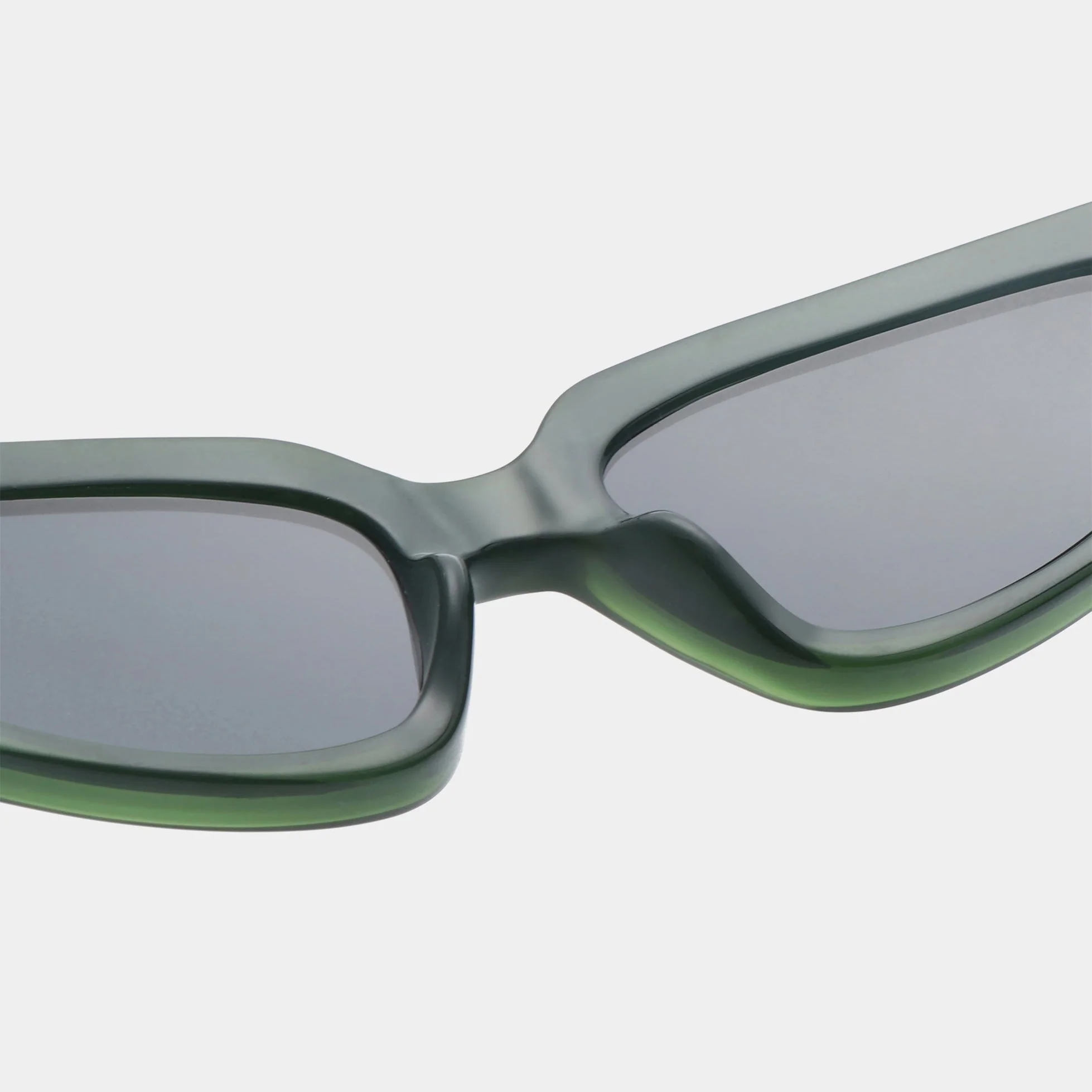 A.KJÆRBEDE ELLA Oval Cat-Eye Sunglasses l Dark Green - Image 8