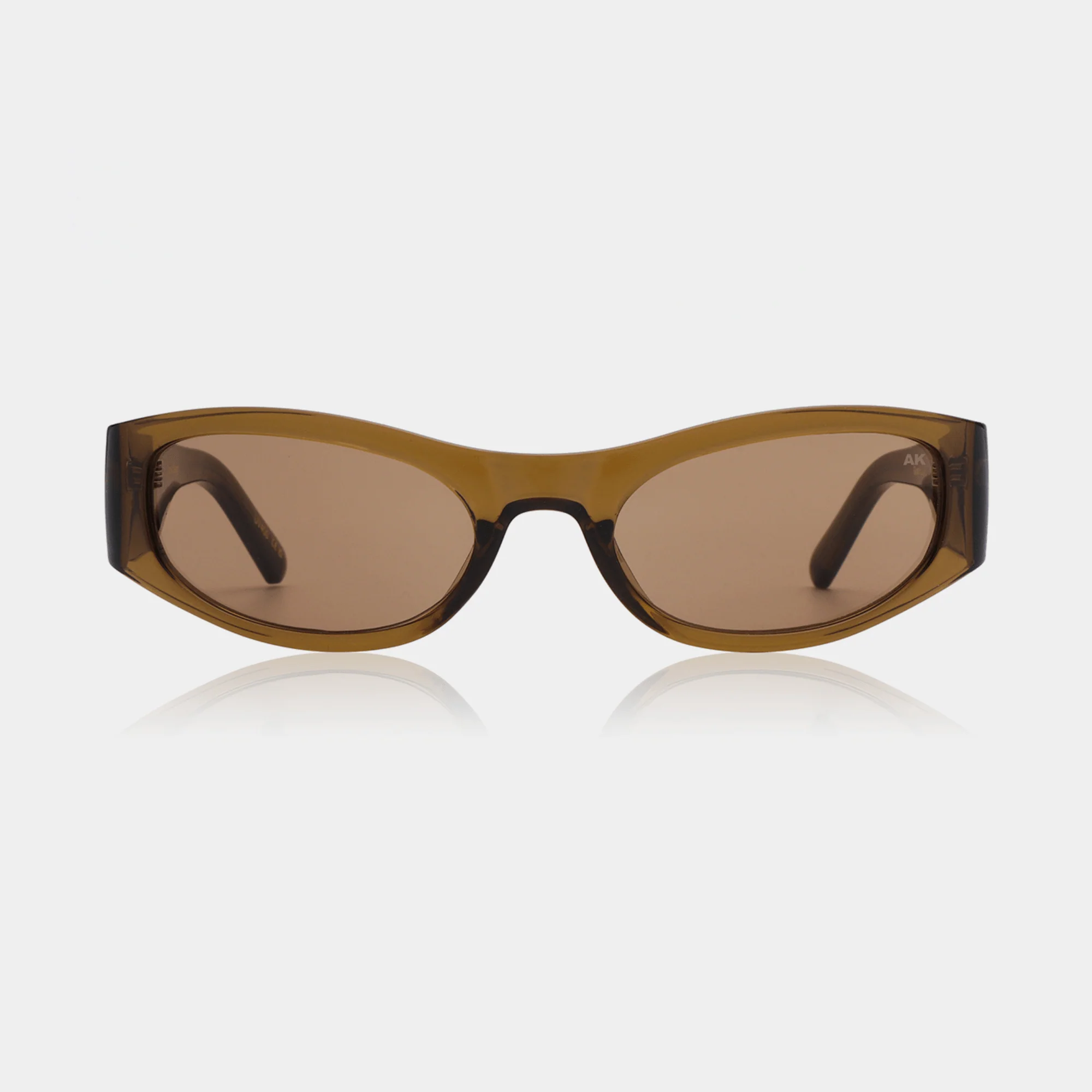 A.KJÆRBEDE GUST Sporty Cat-Eye Sunglasses l Smoke Transparent