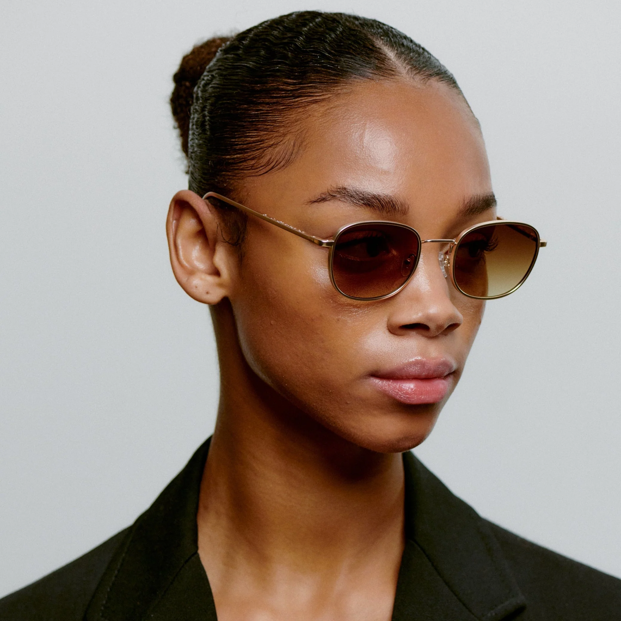 A.KJÆRBEDE HELLO Sunglasses l Matte Gold - Image 8