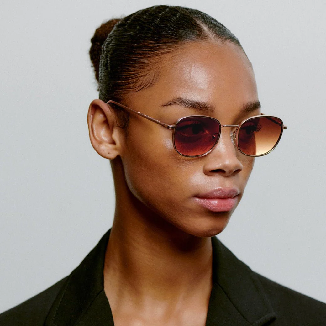 A.KJÆRBEDE HELLO Sunglasses l Rose Gold - Image 2