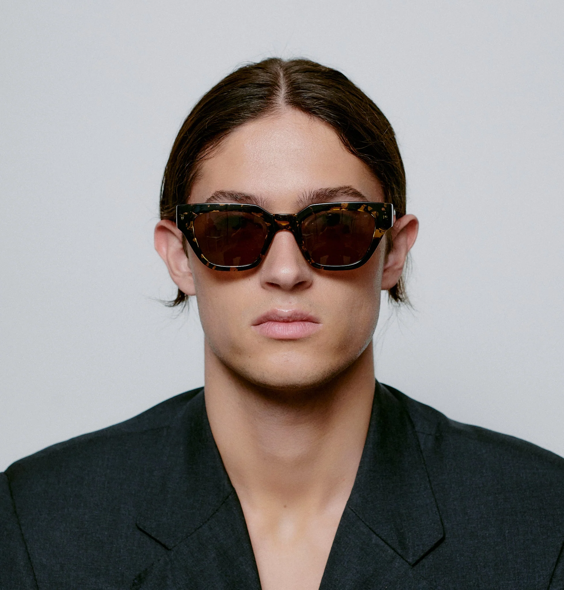 A.KJÆRBEDE KAWS Sunglasses l Black / Yellow Tortoise - Image 6
