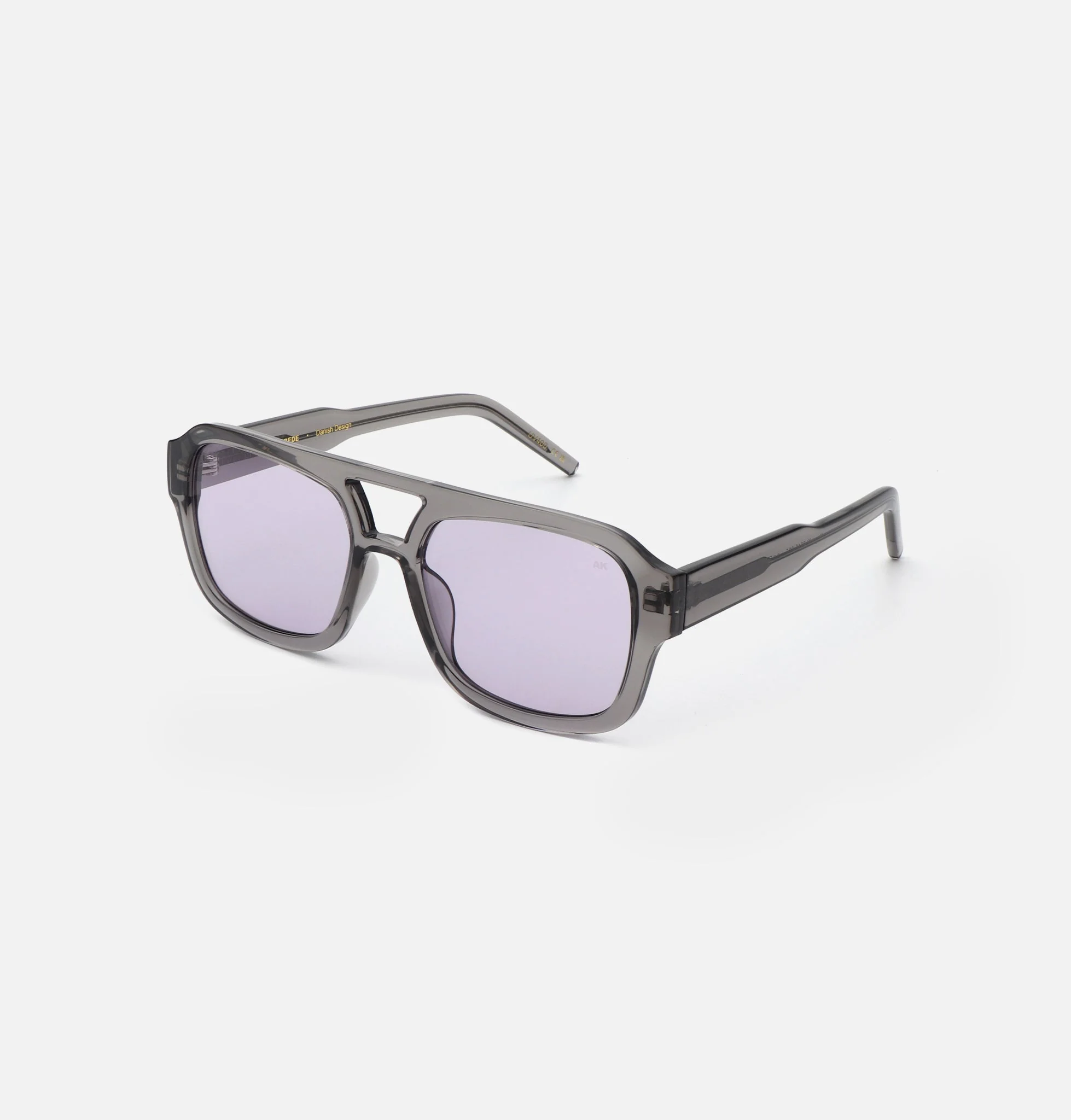 Grey Transparent Oversized Pilot Sunglasses – UV400, Unisex - Image 7