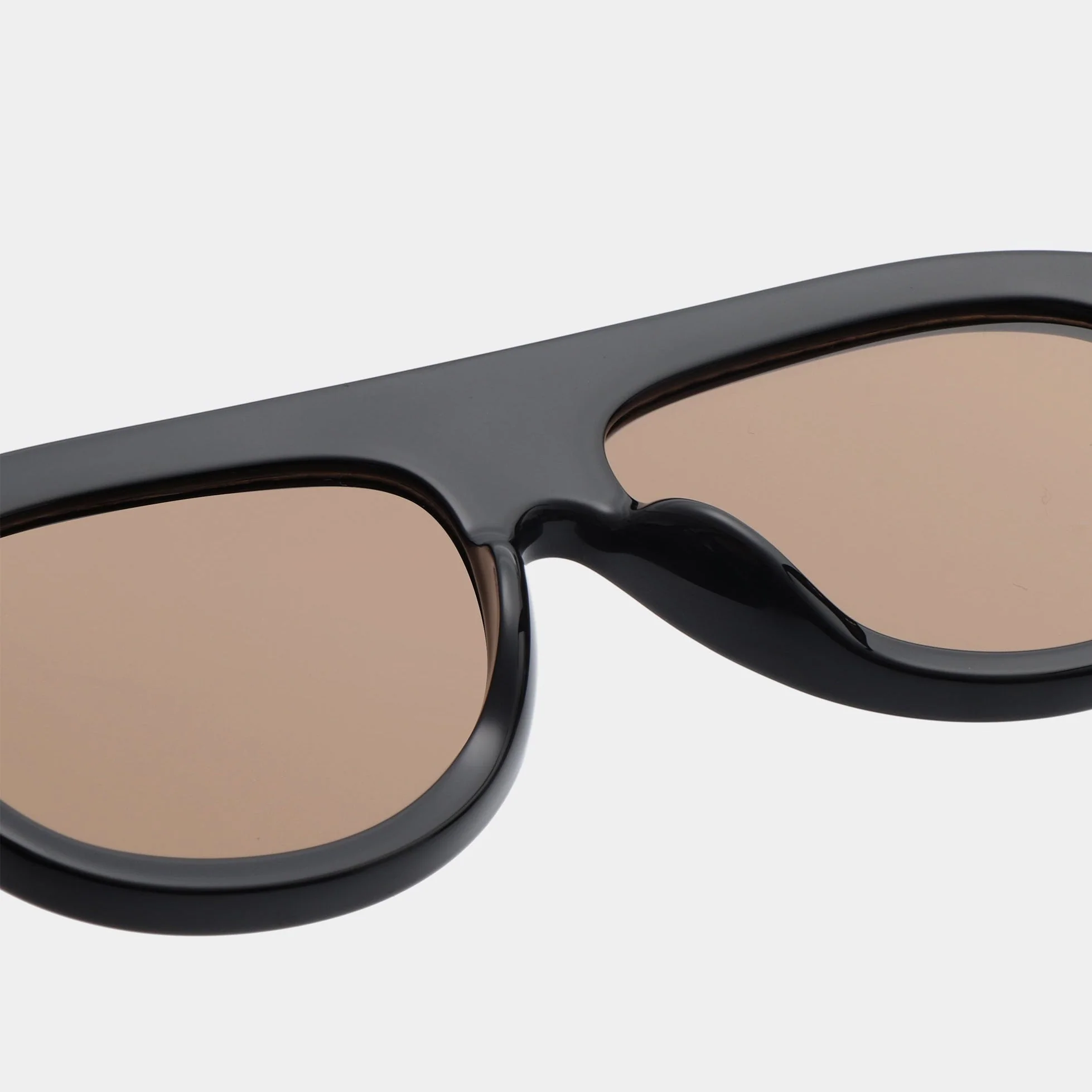 A.KJÆRBEDE RIO Sunglasses l Black, Brown Lens Aviator - Image 8