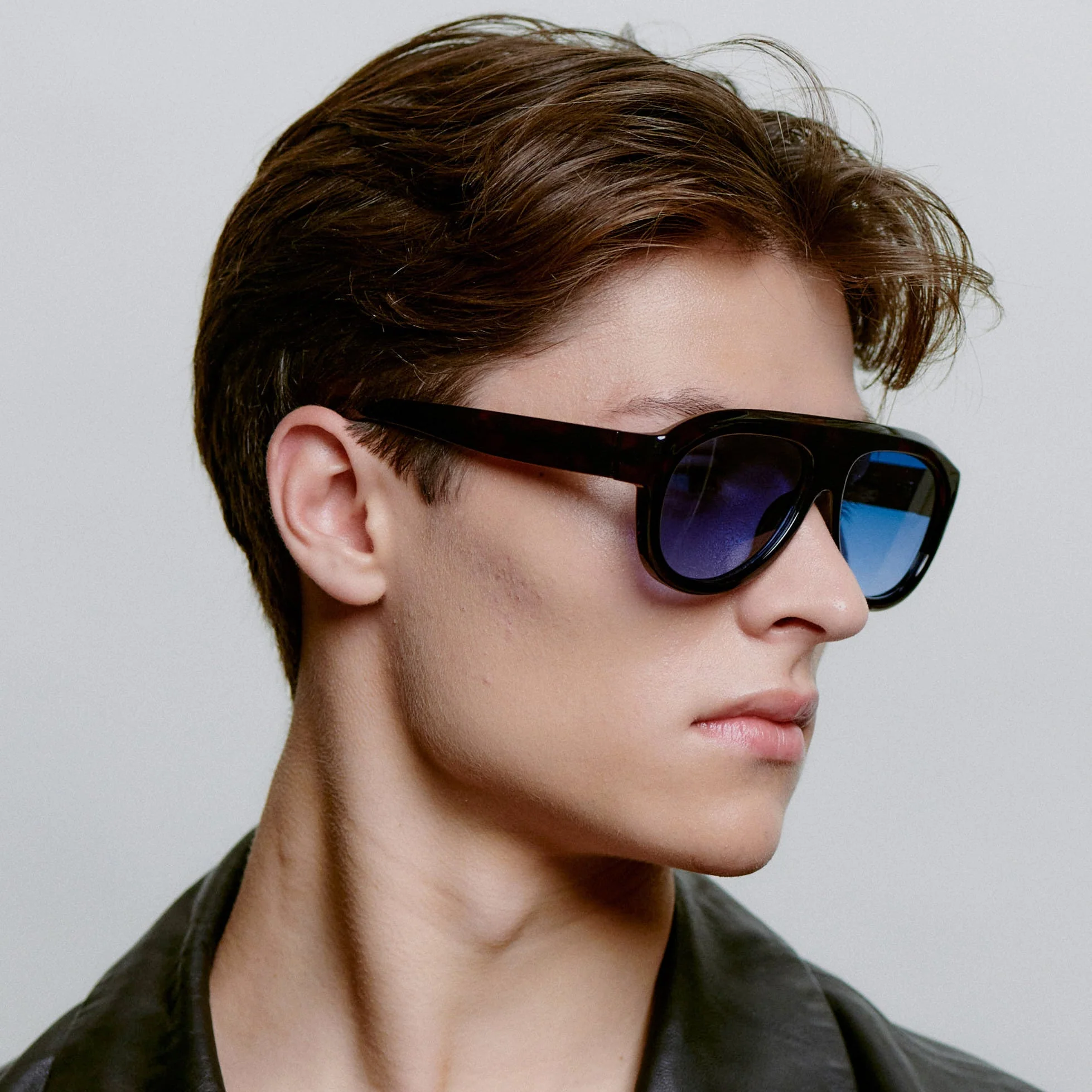 A.KJÆRBEDE RIO Sunglasses l Demi Tortoise, Blue Lens Aviator - Image 6