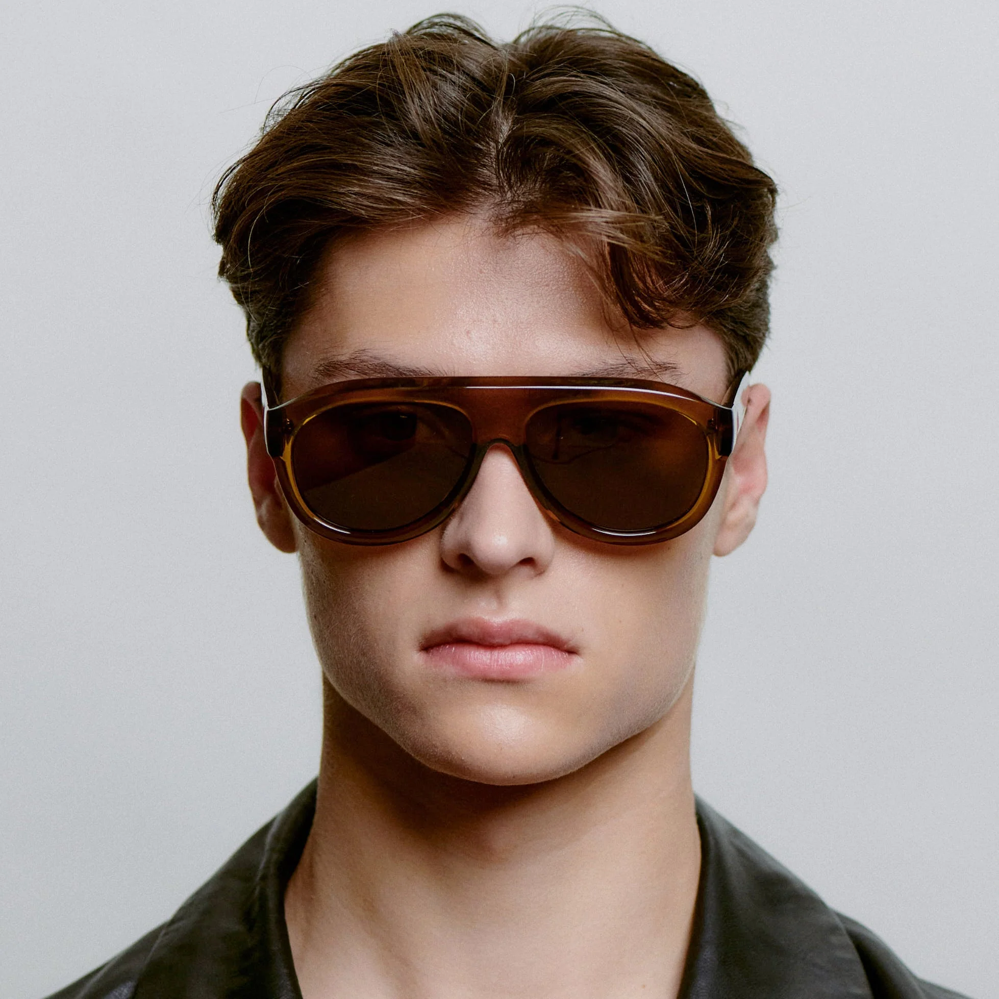 A.KJÆRBEDE RIO Sunglasses l Smoke Transparent Aviator - Image 2