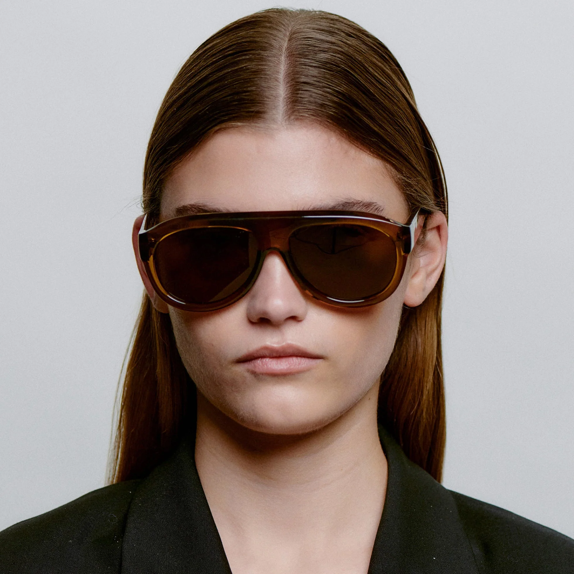 A.KJÆRBEDE RIO Sunglasses l Smoke Transparent Aviator - Image 3