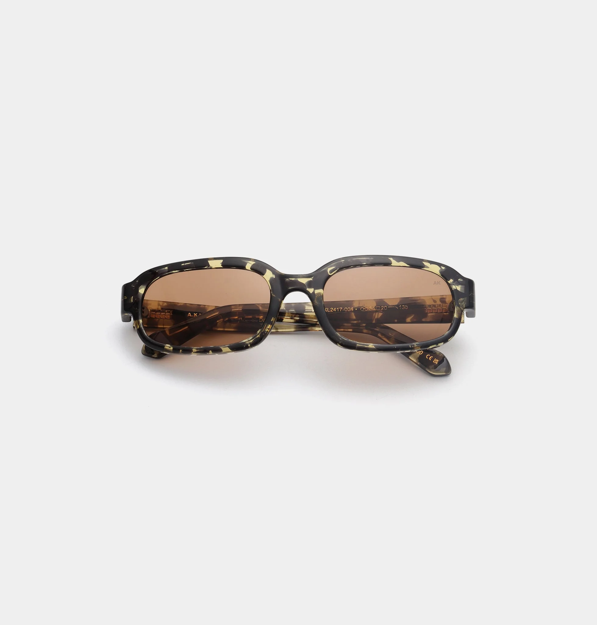 A.KJÆRBEDE WILL Sunglasses l Black Yellow Tortoise Slim Frame - Image 5