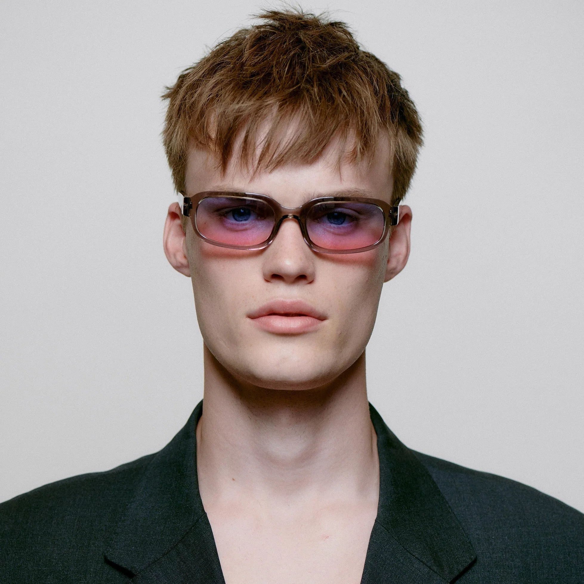 A.KJÆRBEDE WILL Sunglasses l Grey Transparent / Purple Pink Lens - Image 3