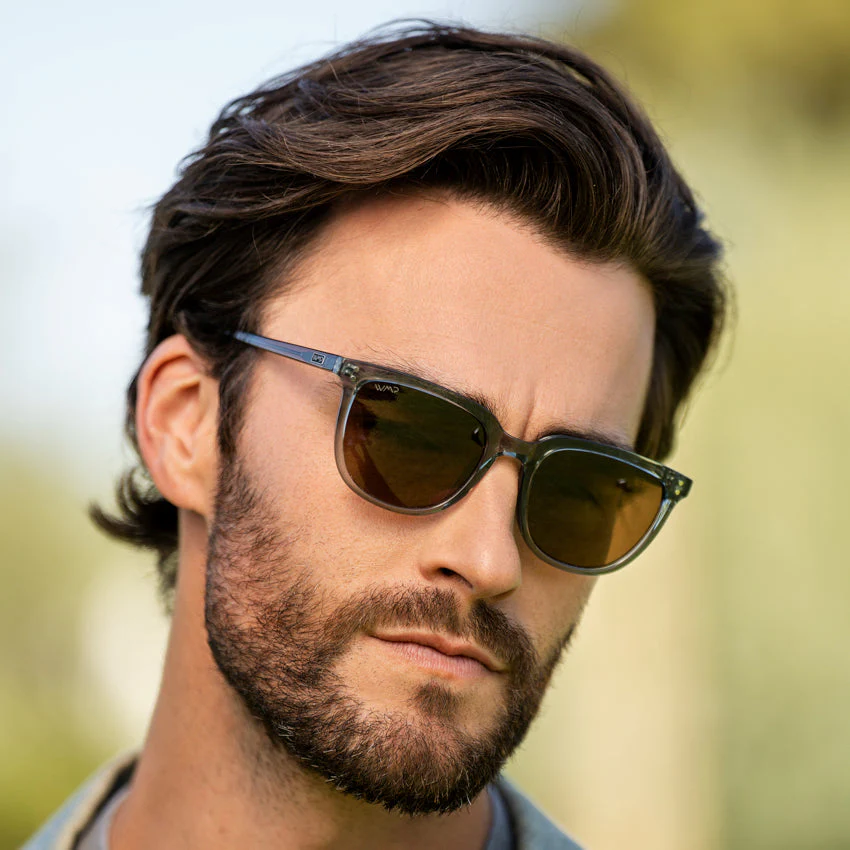 WMP Abner Unisex Polarized Acetate Sunglasses – Crystal Stone Blue - Image 2