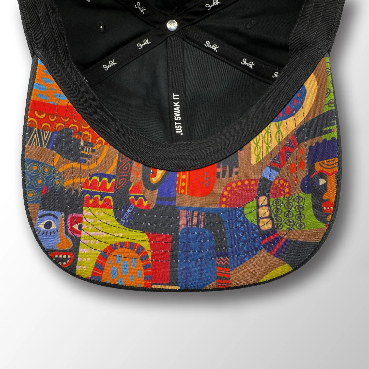 SWAK Cotton Baseball Cap – African Tribal Print, Lightweight - Image 7