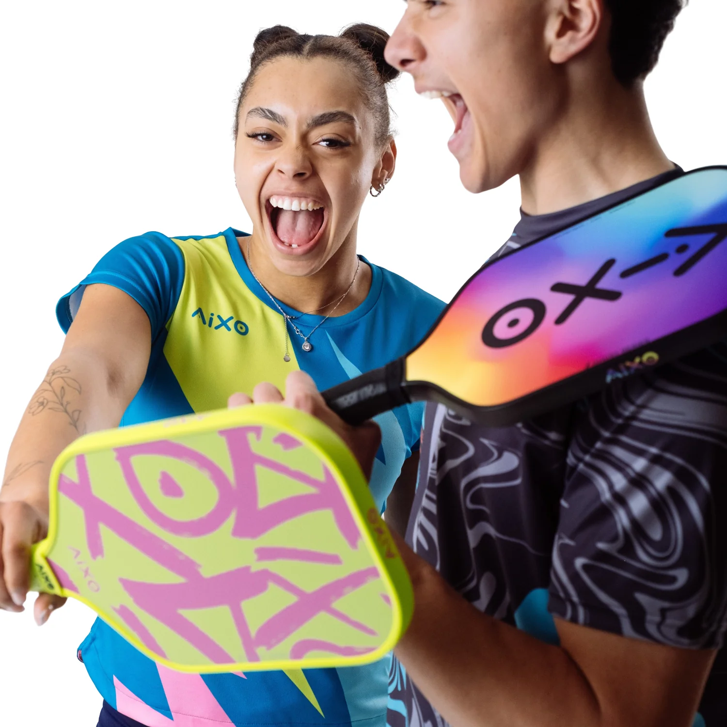 Aixo CP03 Ghost Series Prism Break T700 Carbon Pickleball Paddle - Image 12
