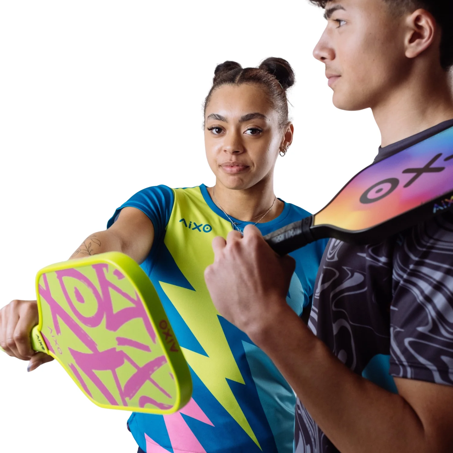 Aixo CP03 Ghost Series Prism Break T700 Carbon Pickleball Paddle - Image 13