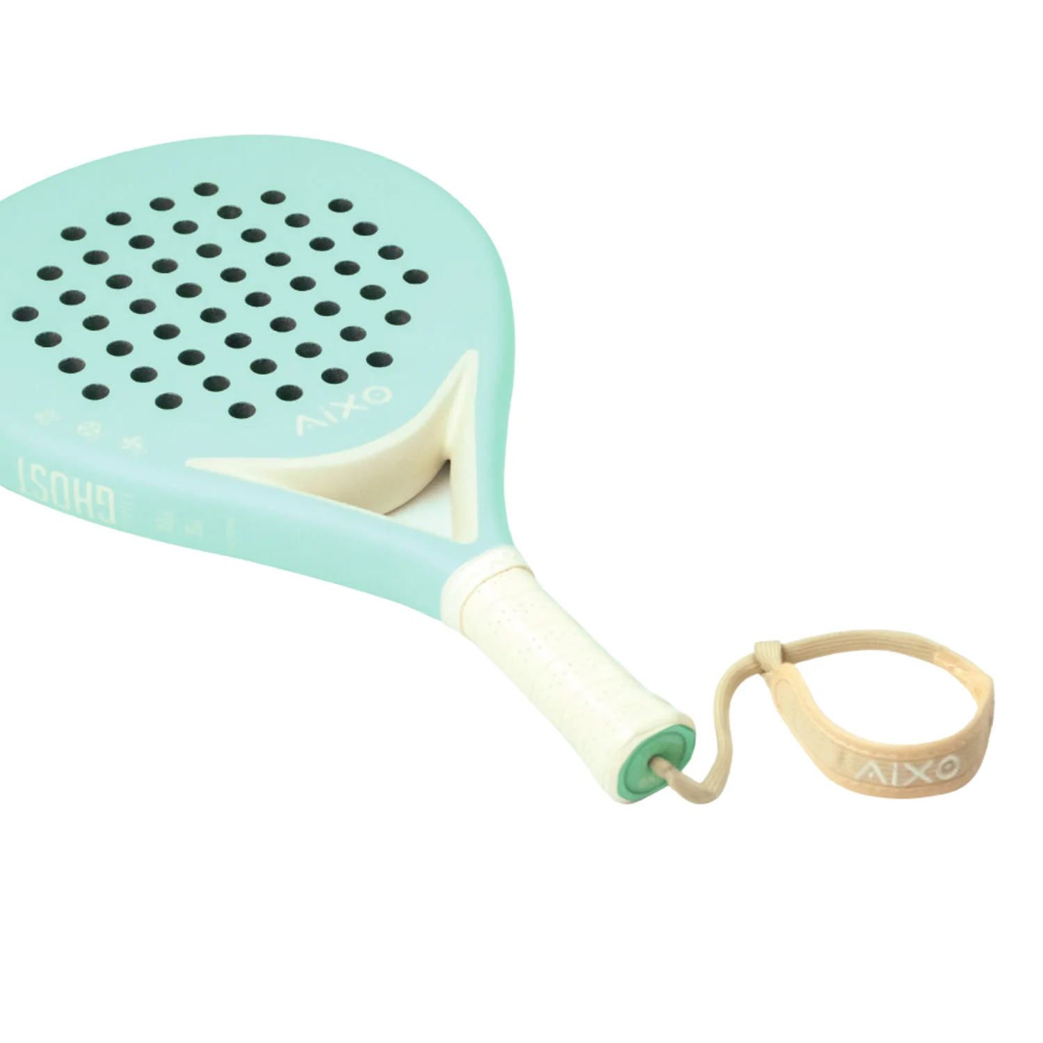 Aixo Pastel de Mint Ghost Padel Racket - Full Carbon - RL-B09 - Image 3
