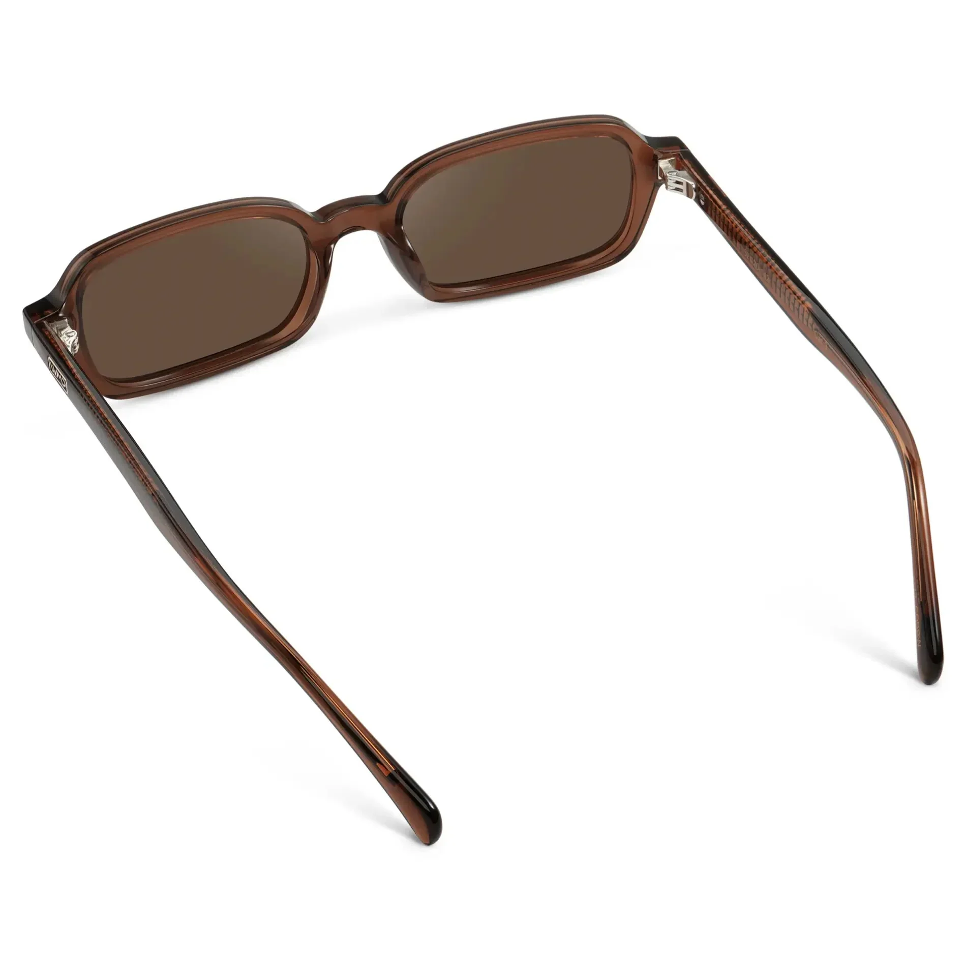 AYLA Slim Rectangular Sunglasses in Cocoa Brown by WMP Eyewear - Image 4