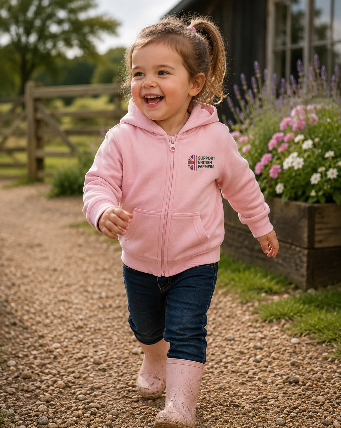 Baby Farmer Hoodie Embroidered Support British Farmers - Image 3