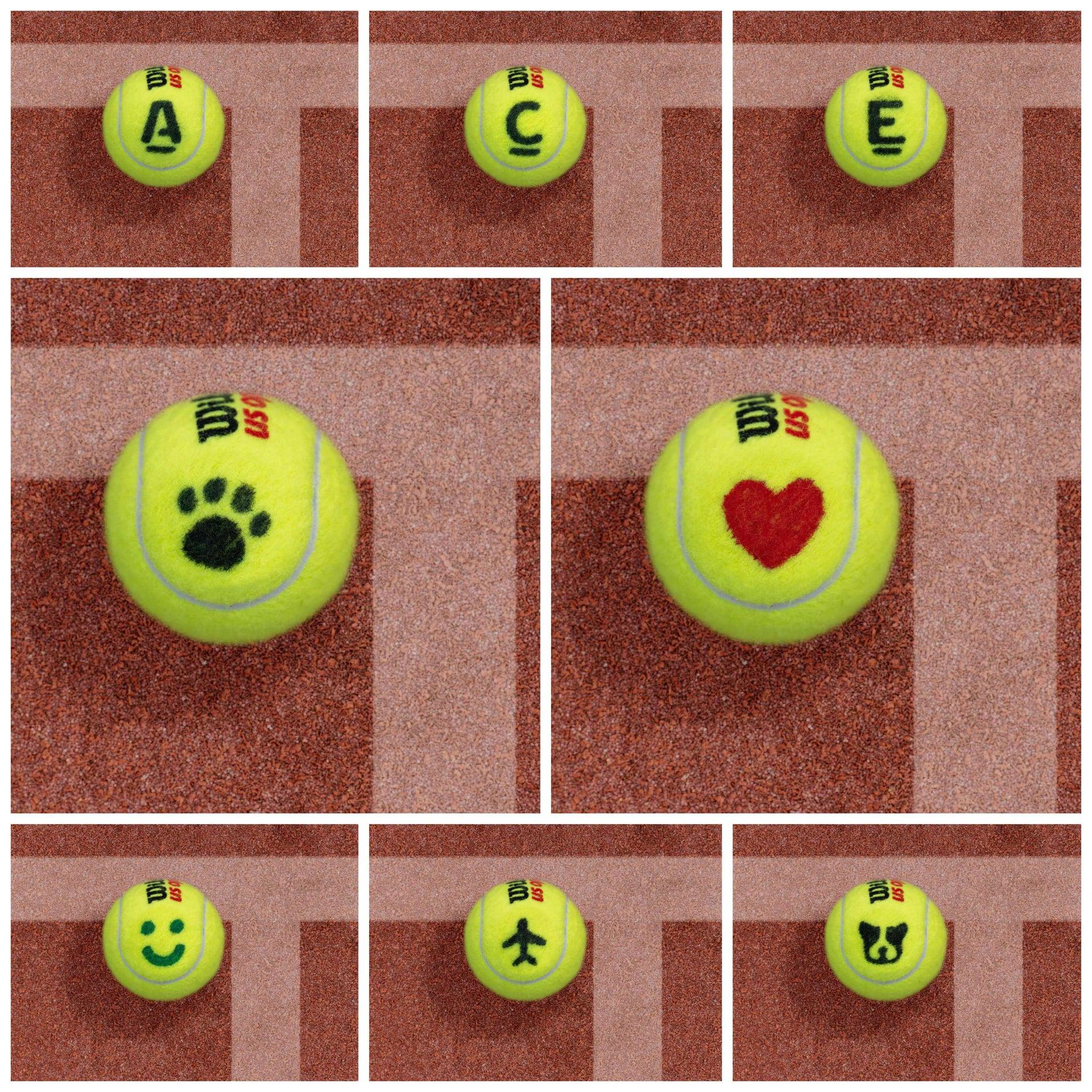 Tennis & Padel Ball Marker Set with Stencils and Pens - Image 7