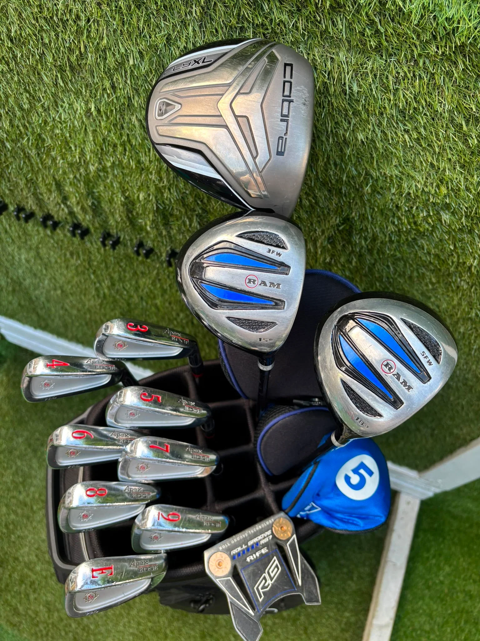 Ben Hogan Apex Edge Pro Forged Golf Set | Cobra FLY-XL Driver | Rife RG7 Putter | PING Traverse Cart Bag - Image 29