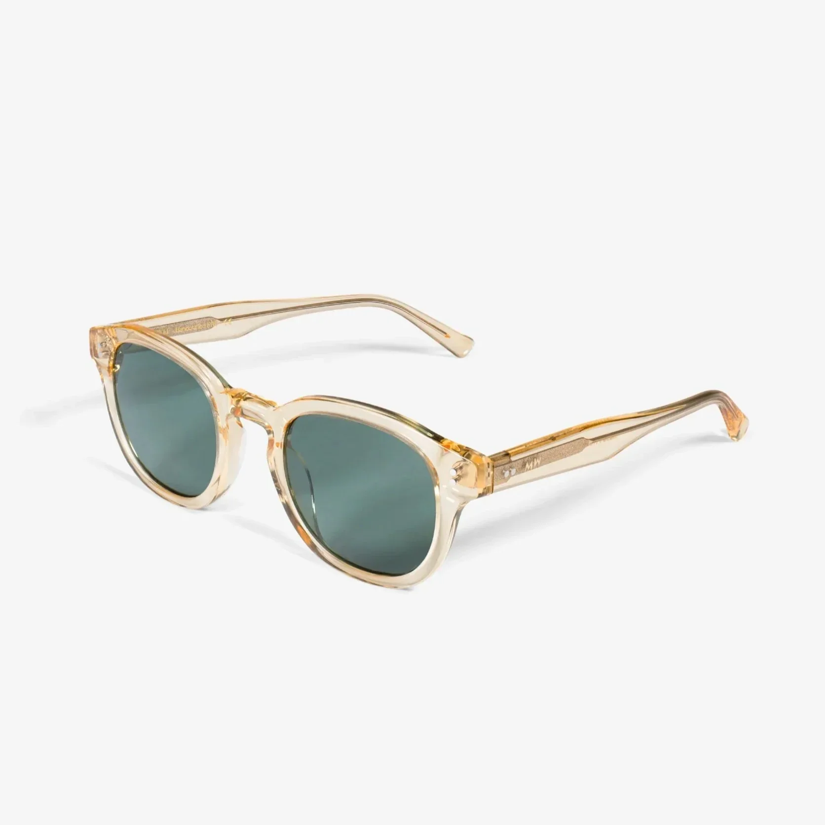 Champagne Green Acetate Sunglasses 100% UV | Messy Weekend - Image 2