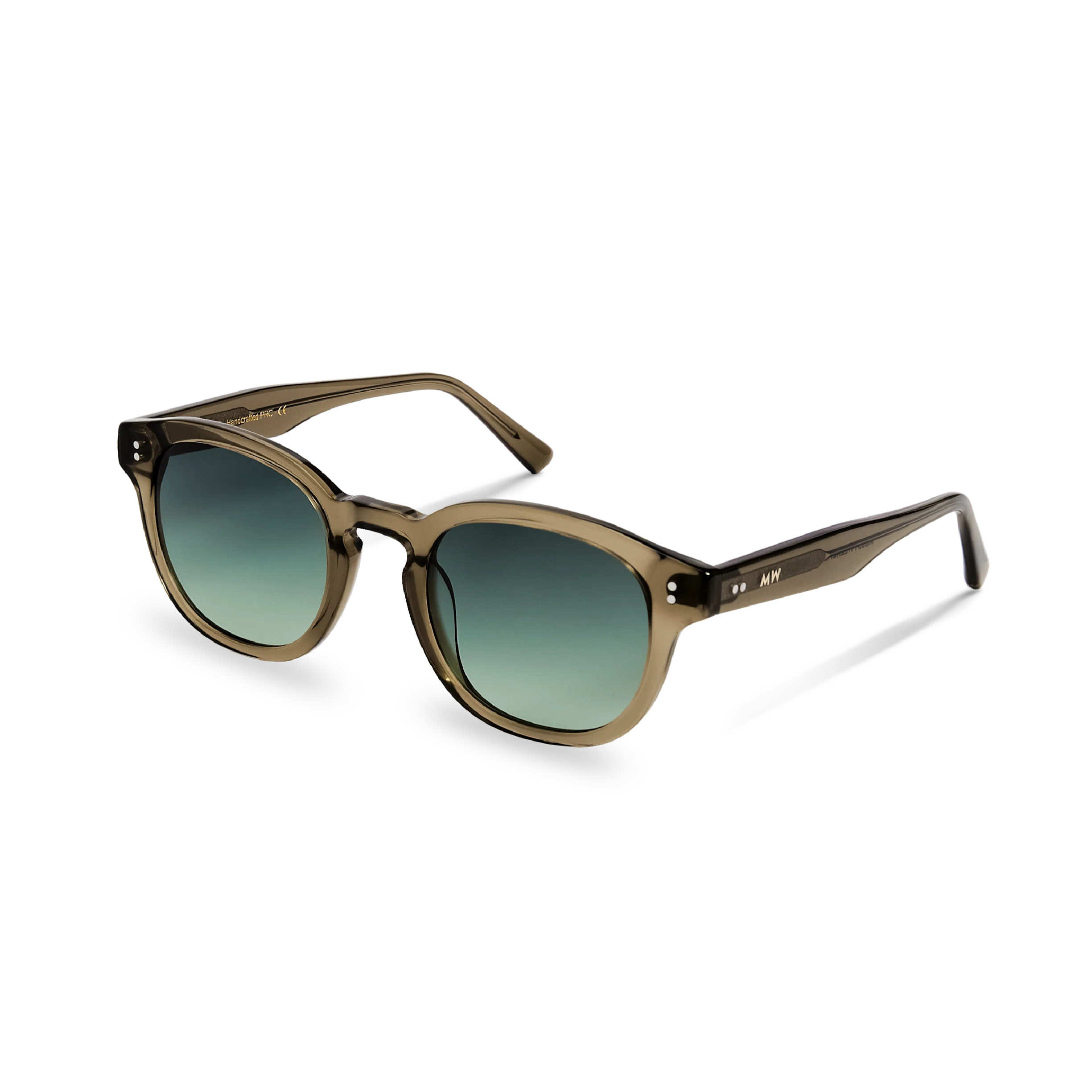 Bottle Green Acetate Sunglasses 100% UV Unisex MessyWeekend - Image 2