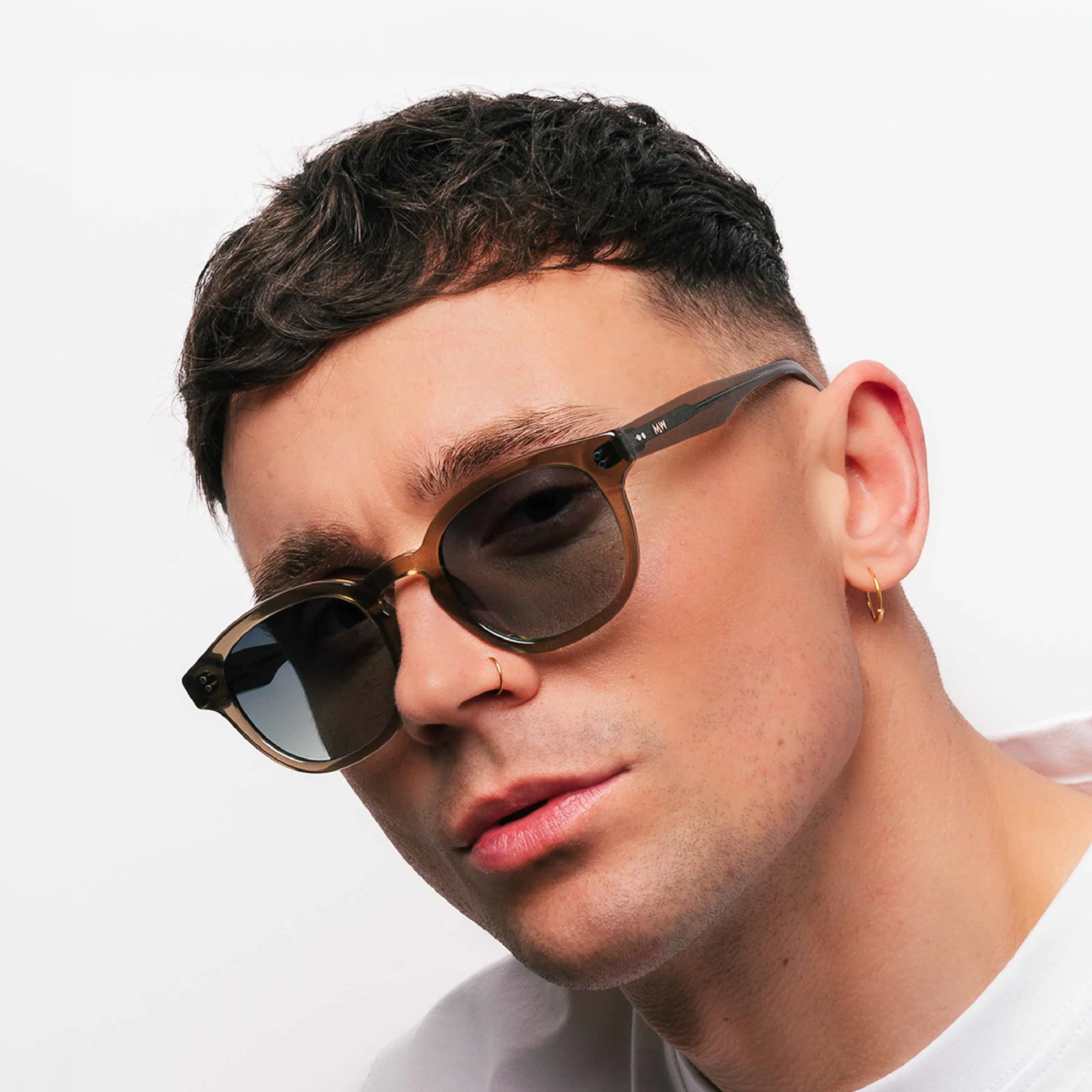 Bottle Green Acetate Sunglasses 100% UV Unisex MessyWeekend - Image 3