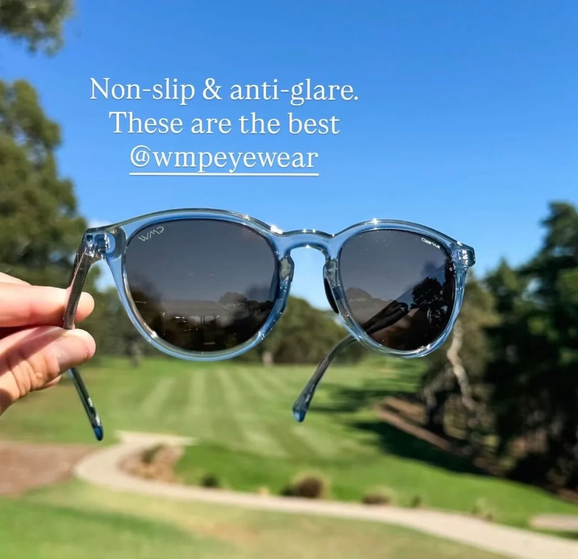 BIRDIE Golf Sunglasses Denim Blue by WMP Eyewear, Polarized - Image 7