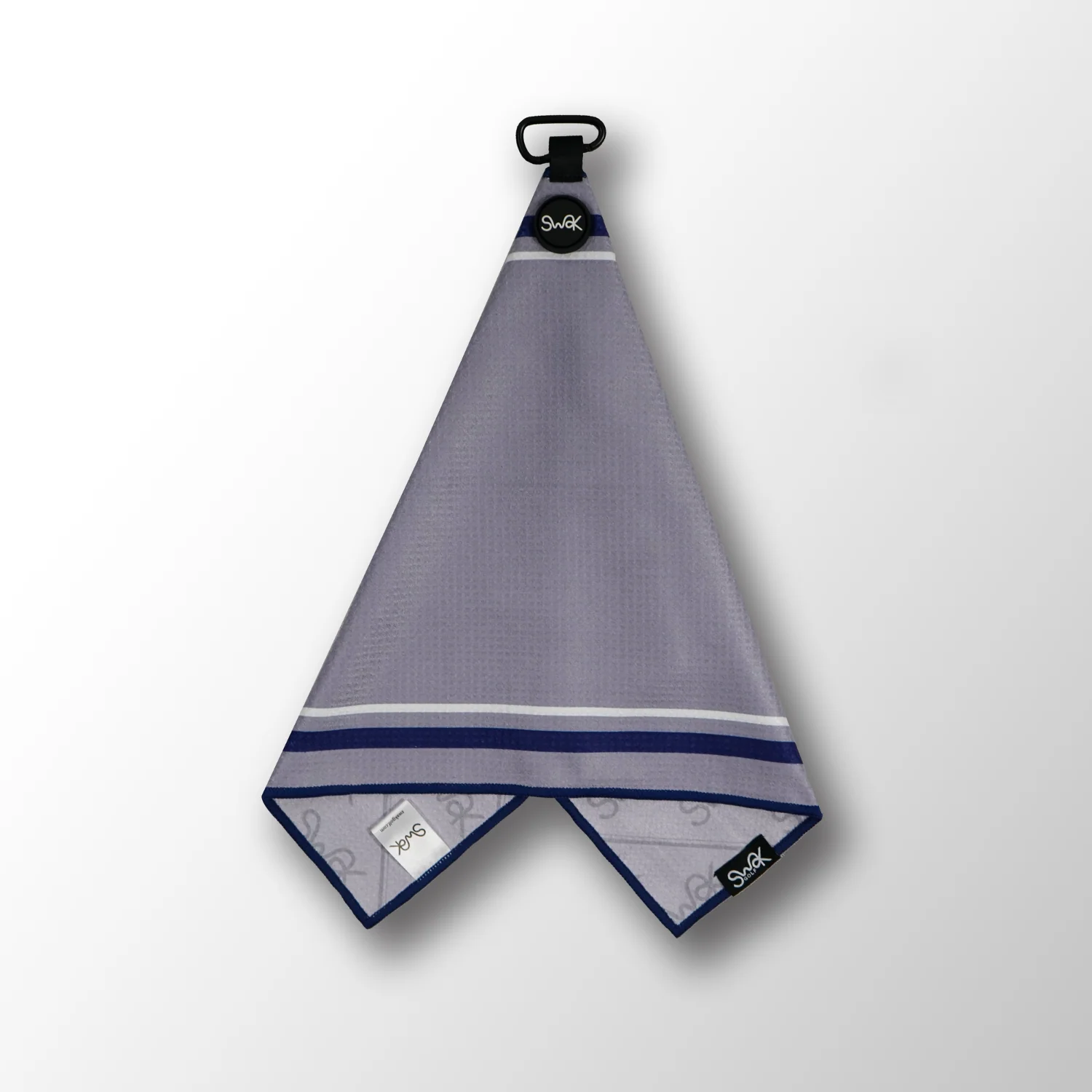 Microfibre Waffle Magnet Golf Towel Blue 40x60cm Quick-Dry - Image 3