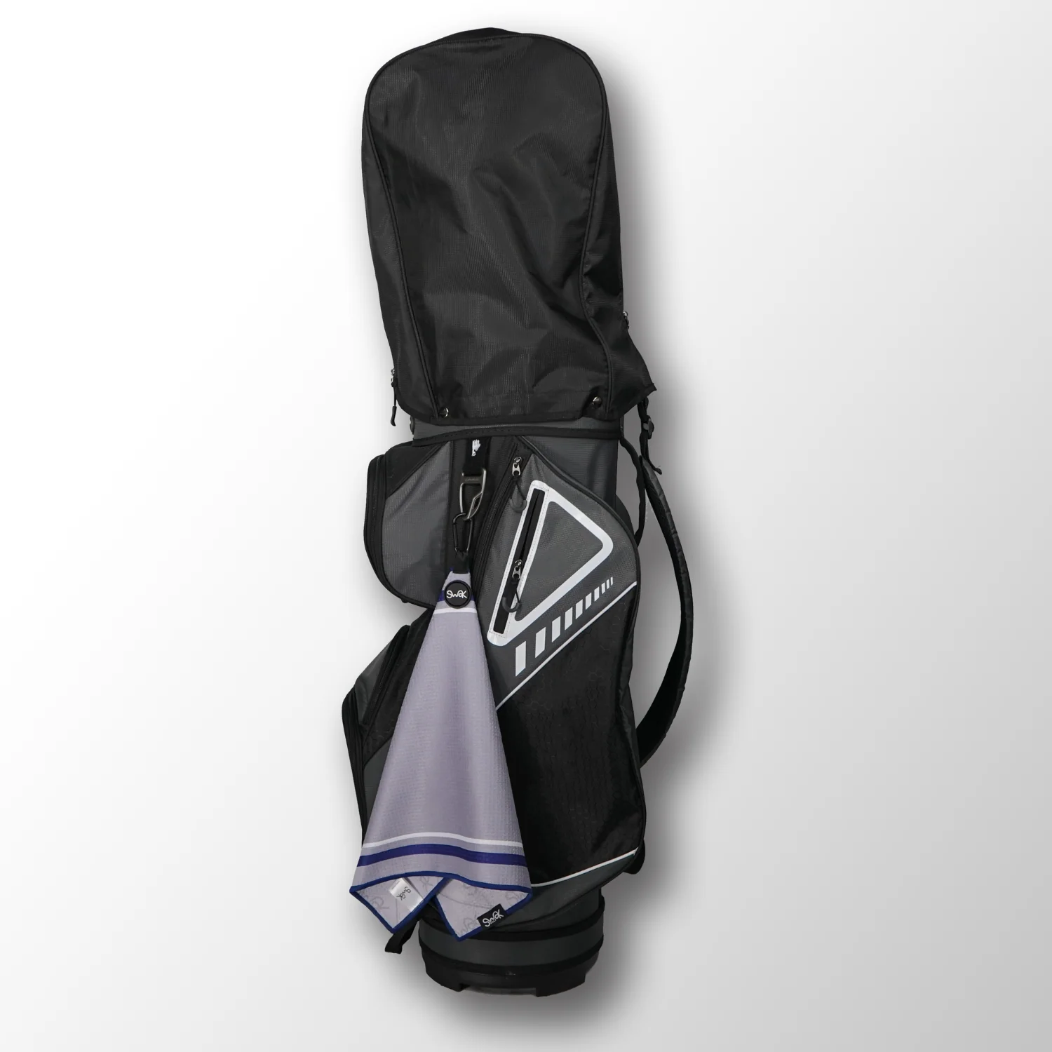 Microfibre Waffle Magnet Golf Towel Blue 40x60cm Quick-Dry - Image 6