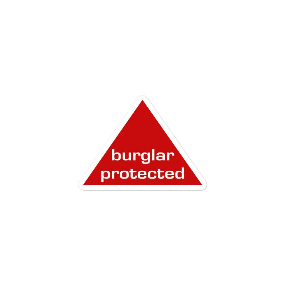 Burglar Protected Sticker - Image 4