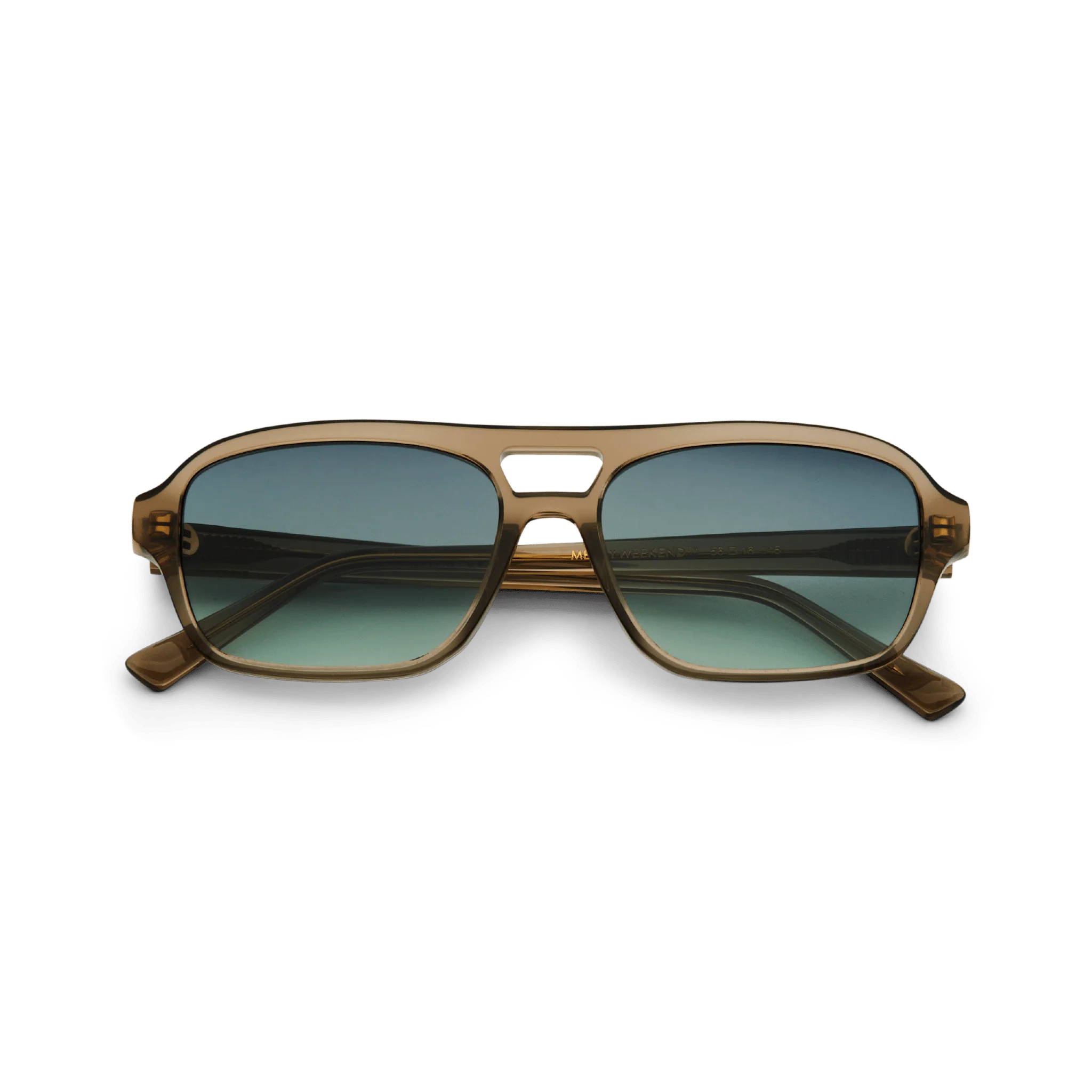 BURT Bottle Green Aviator Sunglasses by Messy Weekend - Image 5