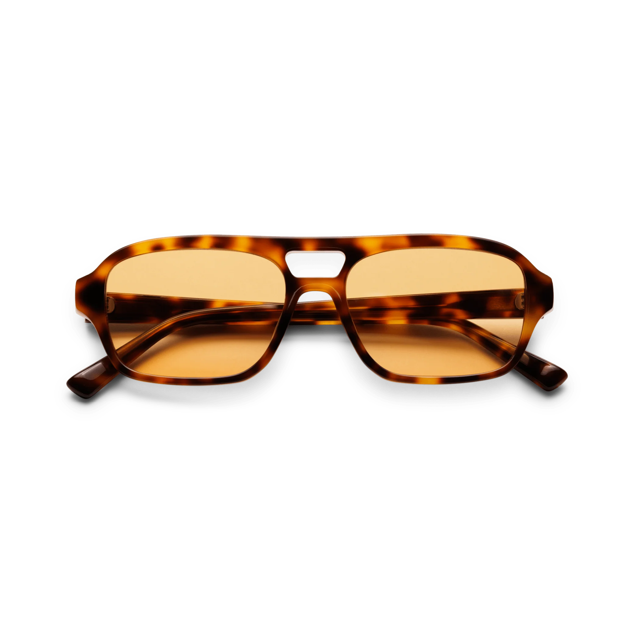 BURT Tortoise Orange Lens Aviator Sunglasses by Messy Weekend - Image 2