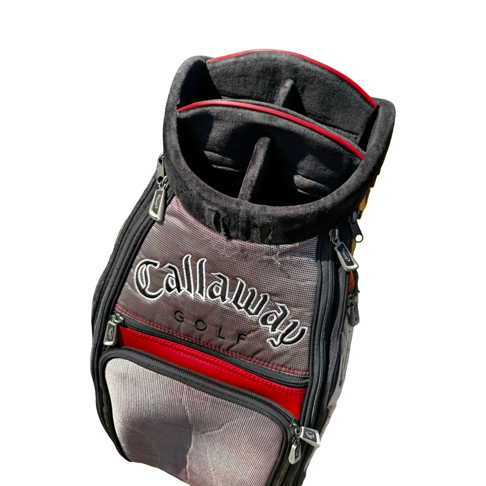 Callaway Big Bertha Diablo Tour Cart Staff Golf Bag in red, black and grey Free Delivery - Image 12
