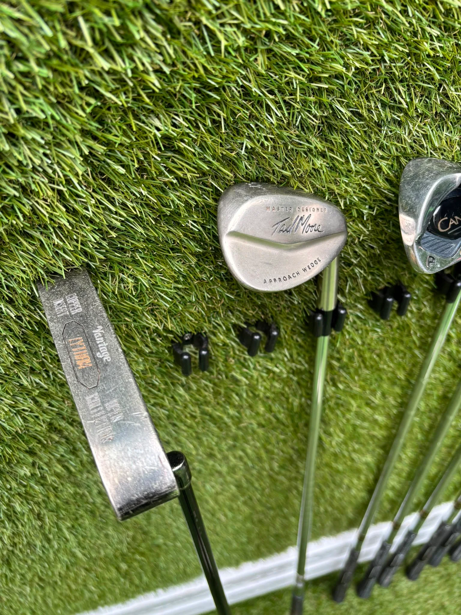Callaway Big Bertha Woods, Spalding Cannon Irons (5–PW), Tad Moore Wedge & Caddymatic Cart Bag - Image 15