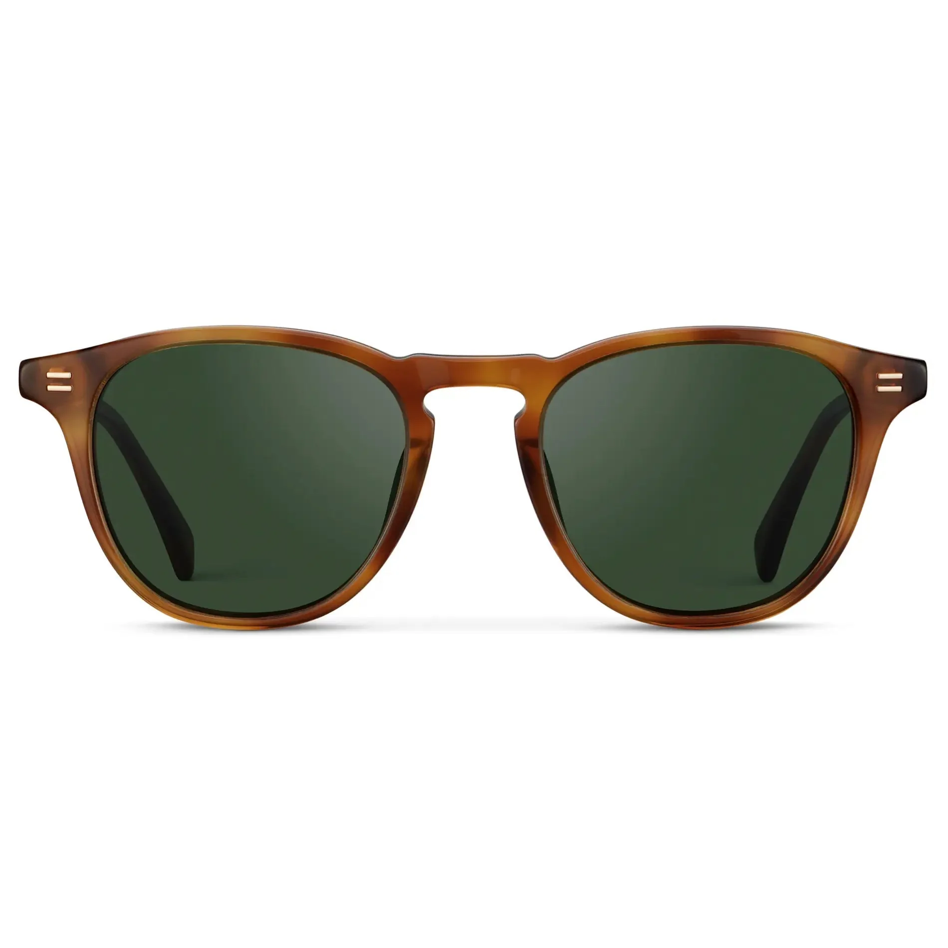 CAMERON Men's Round Polarised Sunglasses l Honey Tortoise - WMP Eyewear